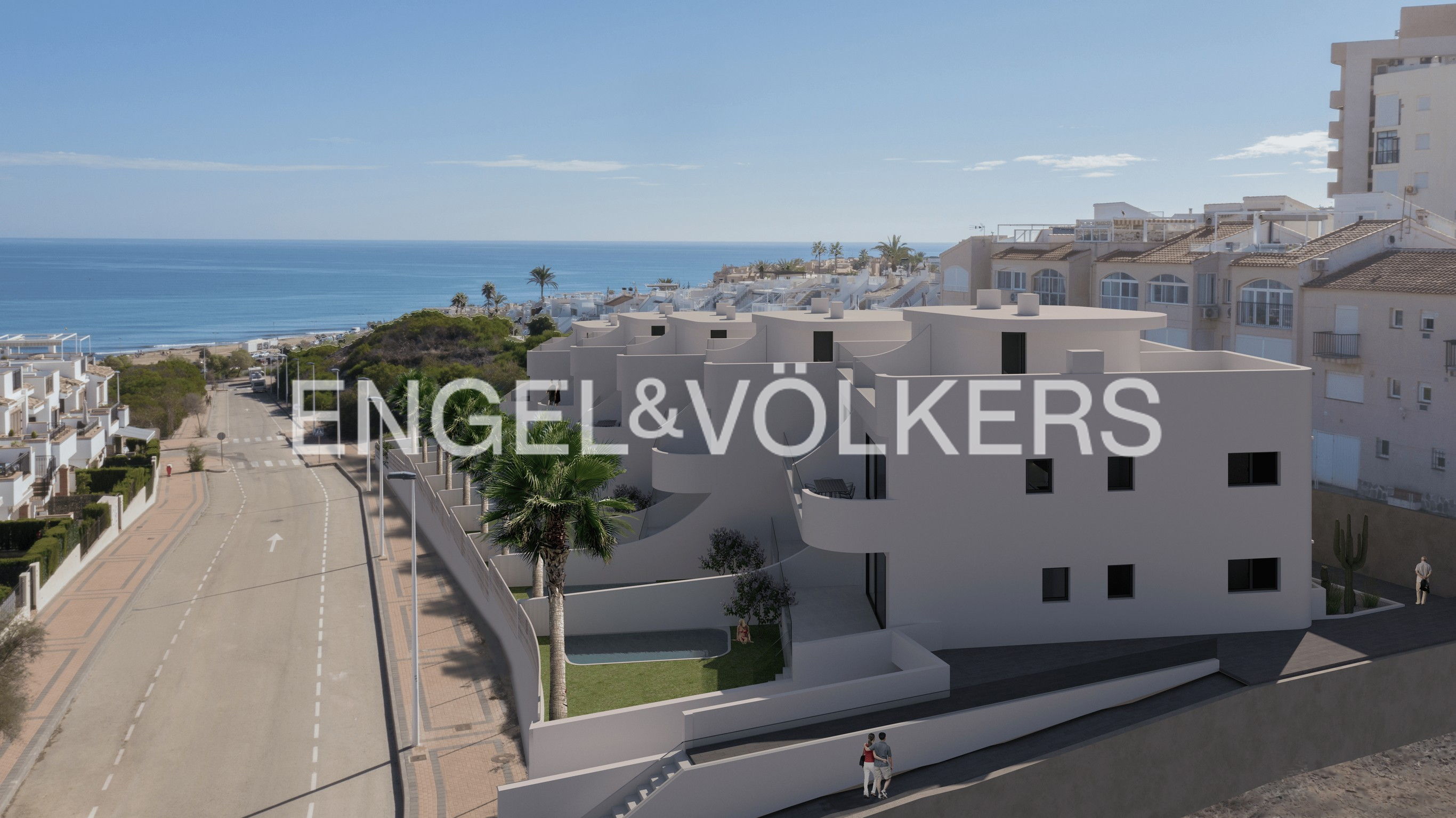 New bungalow development with sea views in La Mata