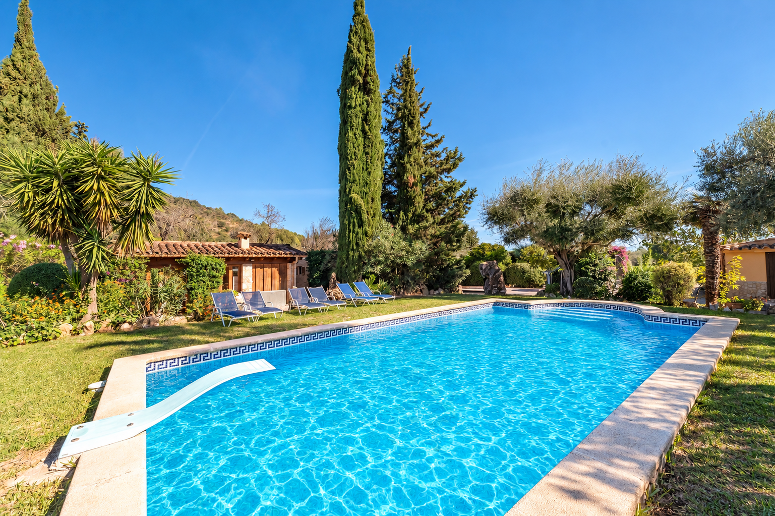 Charming rustic finca with mountain views, Pollensa [AI-modified]