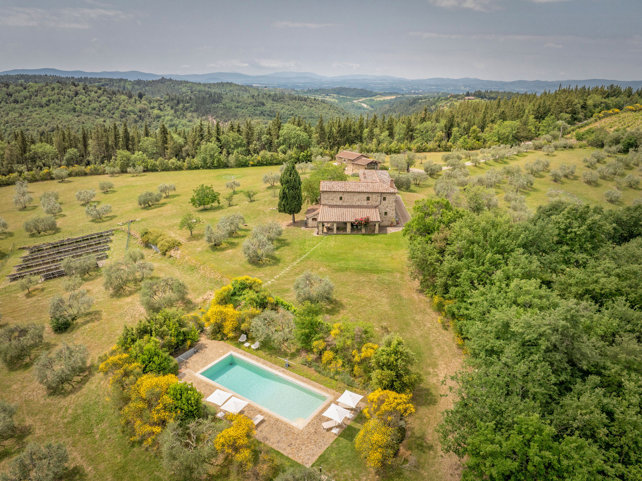 Stunning Tuscan Stone House with Breathtaking Views over Chianti