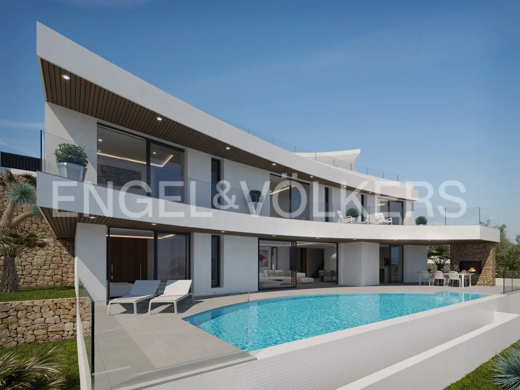Design-Villa mit Meerblick in Empedrola, Calpe