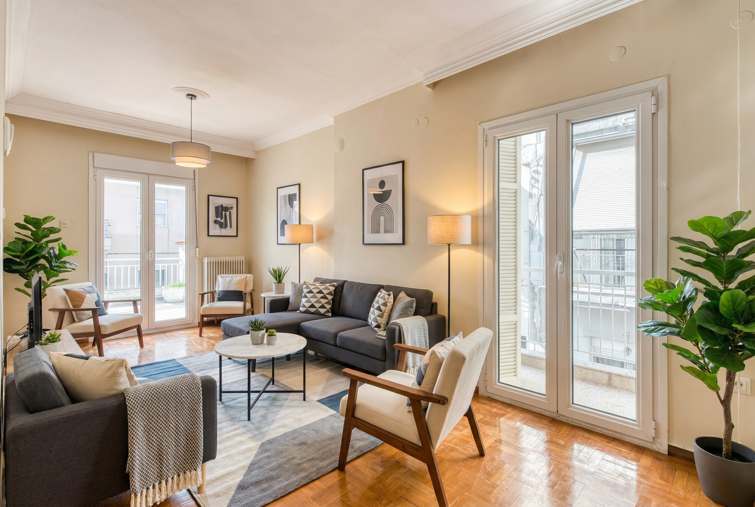 Two bedroom flat 4min from metro station [AI-modified]