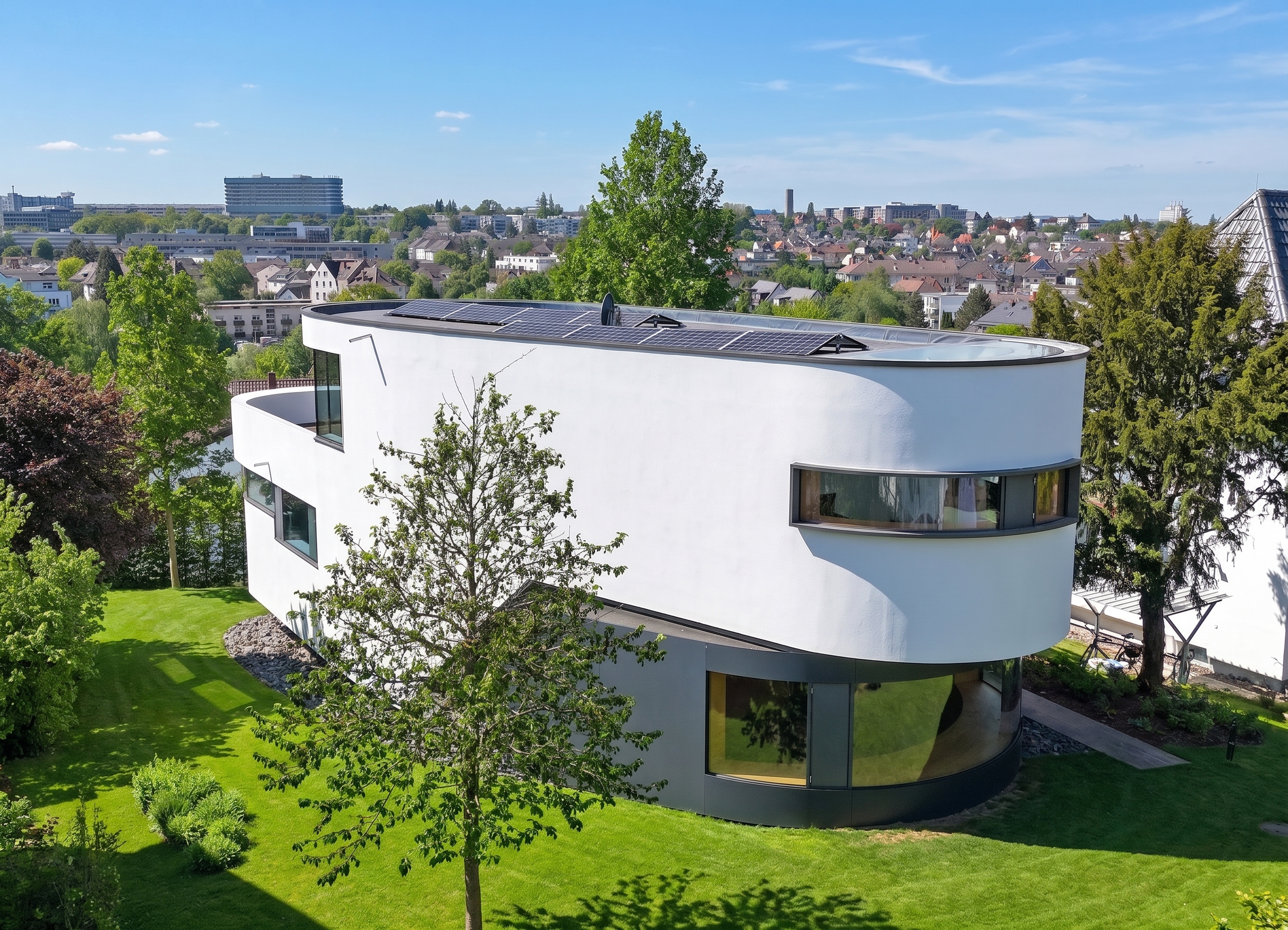 Architektenvilla mit Weitblick in privilegierter Lage von Gießen – preisgekröntes Design trifft Exklusivität