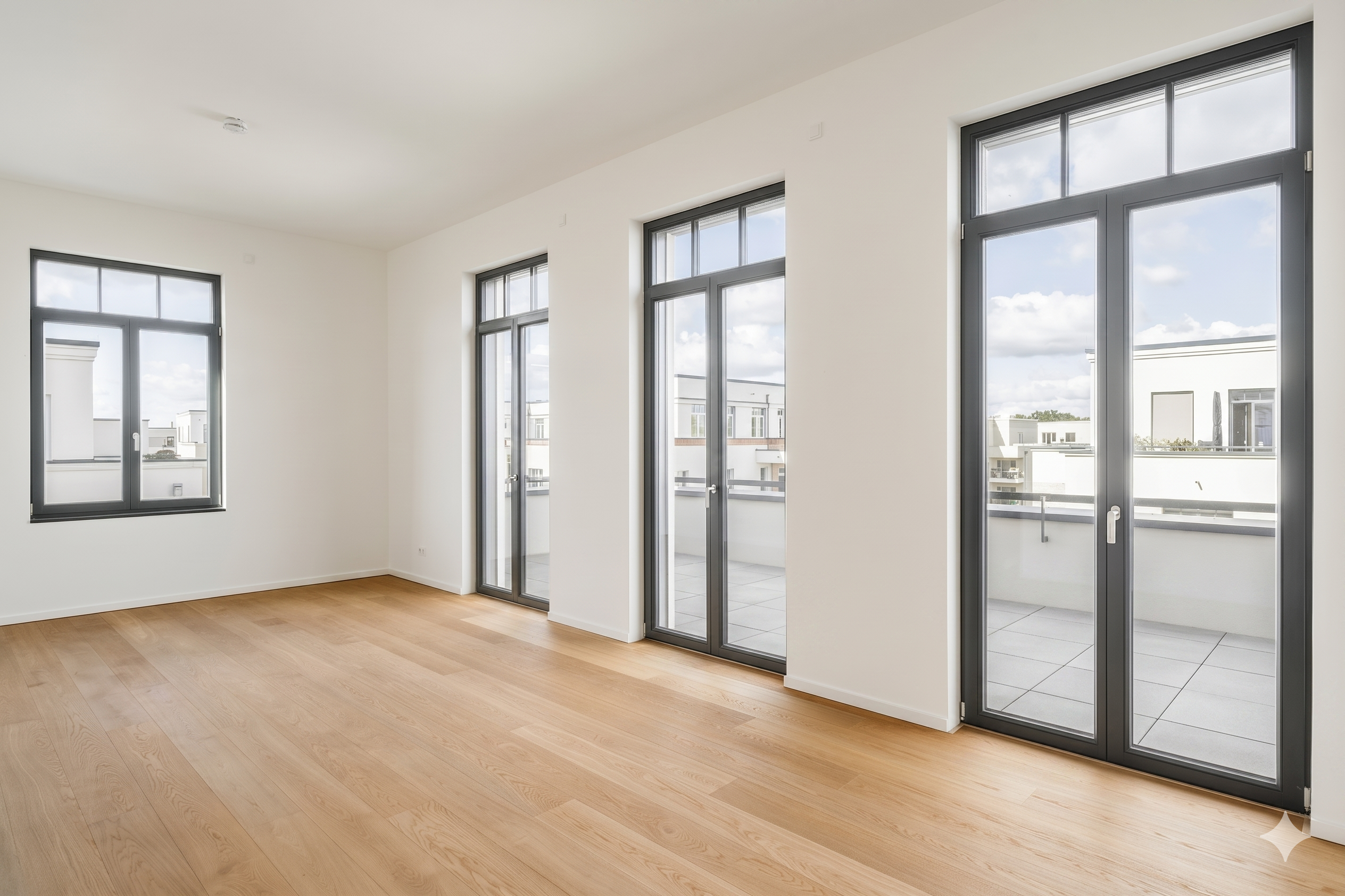 Erstbezug: 3-Zimmer-Penthouse mit zwei Bädern und Weitblick