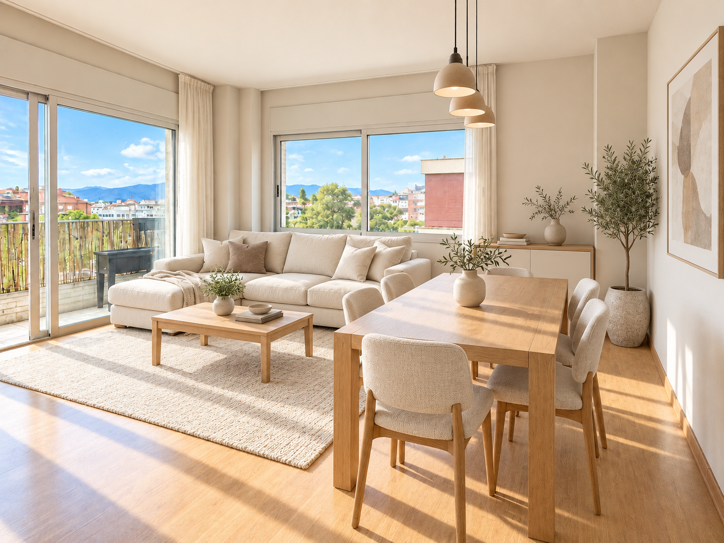 117 m² Penthouse with Balcony, South-Facing Orientation and Open Green Views in Girona