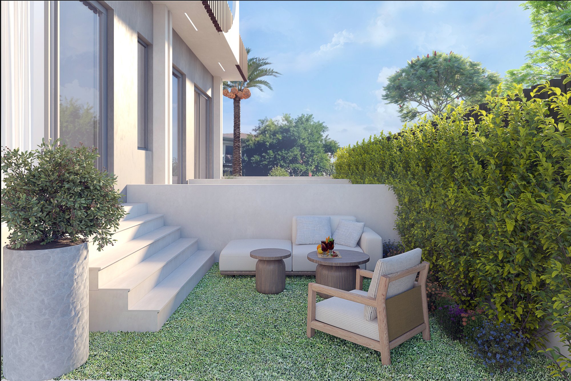 Golden Visa one-bedroom apartment with small garden