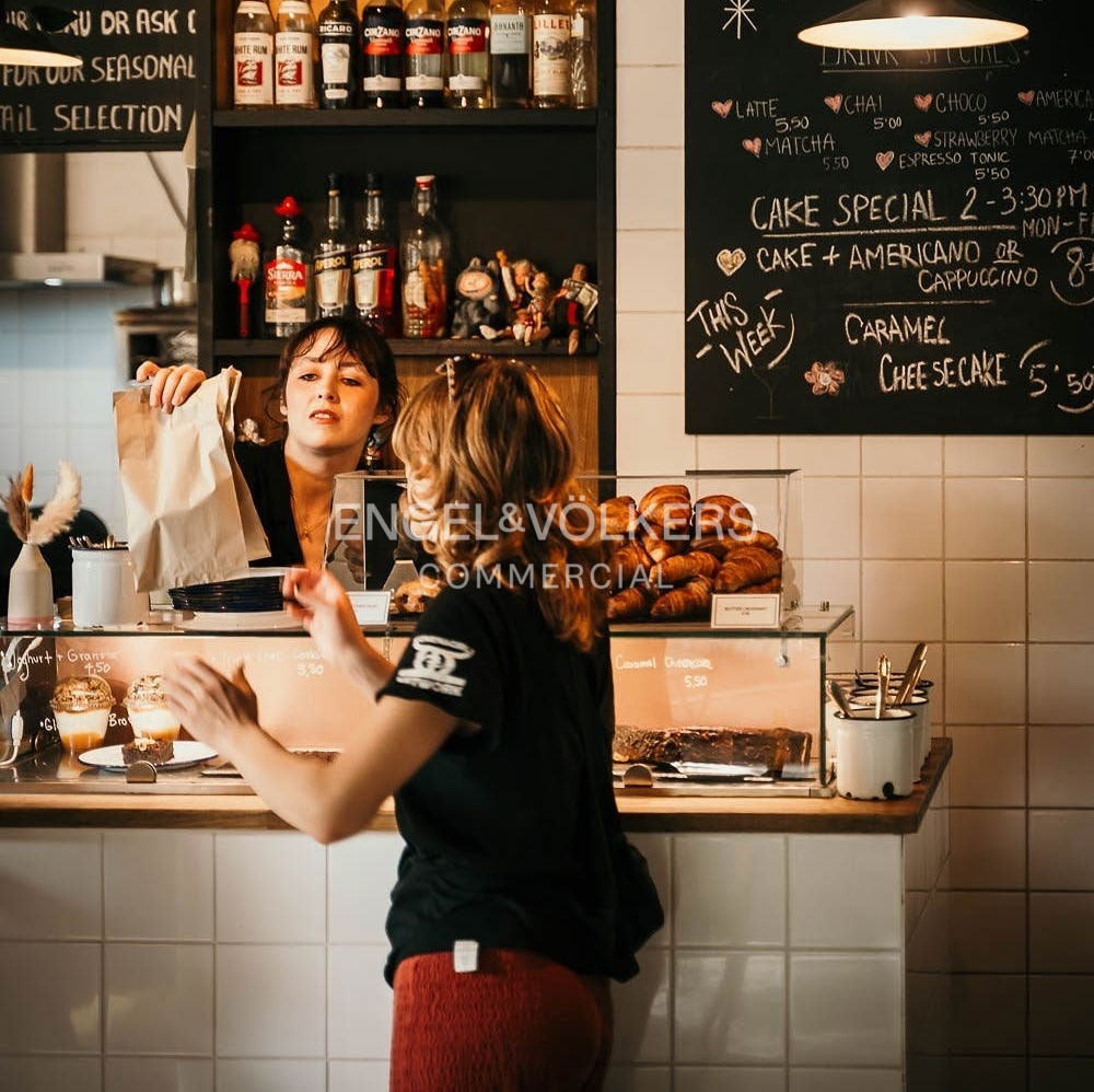 Moderne Fläche für Cafékonzepte