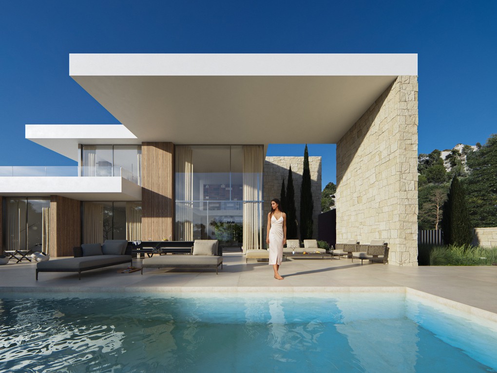 Neue luxuriöse und zeitlose Villa in Moraira