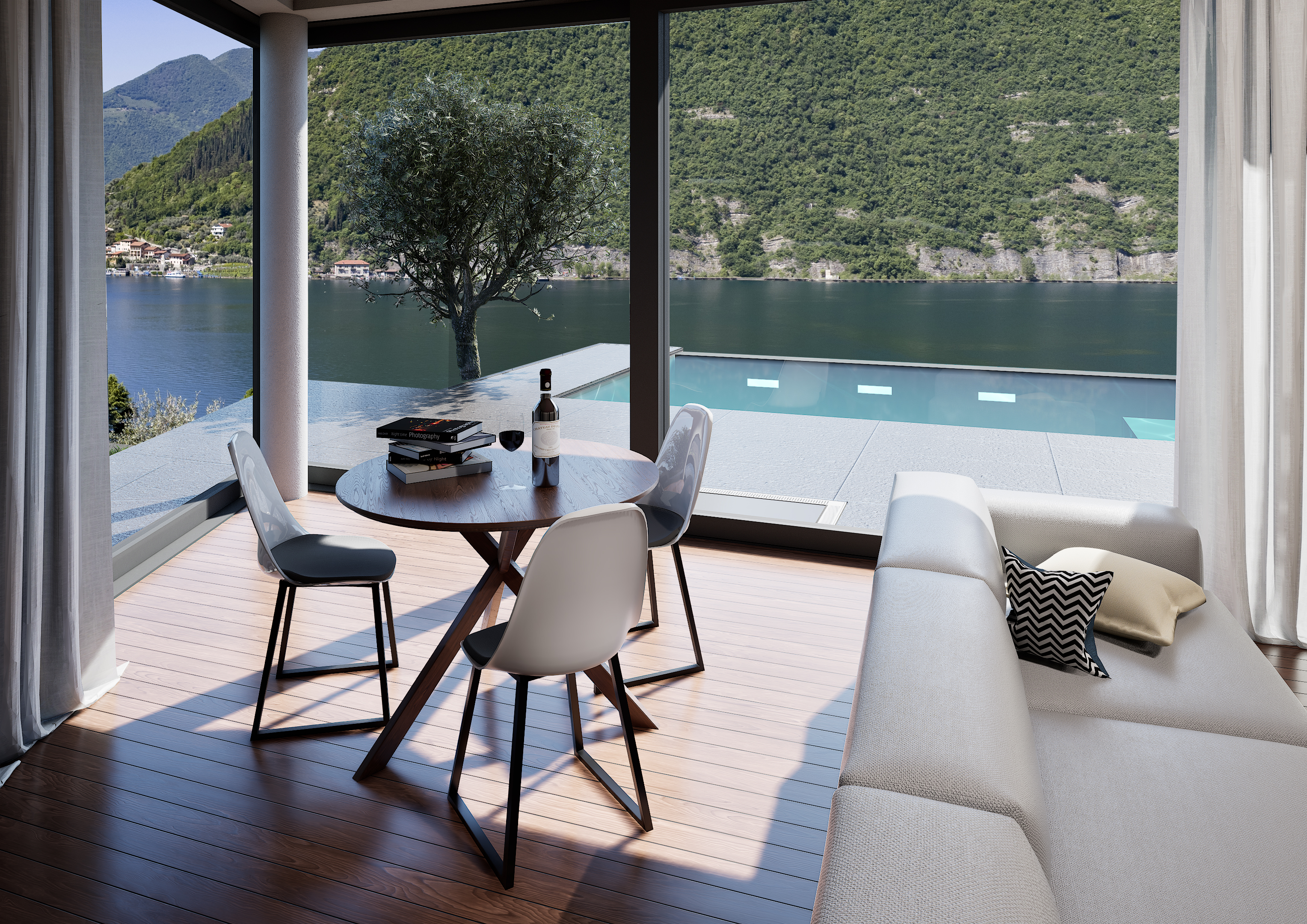 Villa di esclusivo design e panorama unico a Sale Marasino