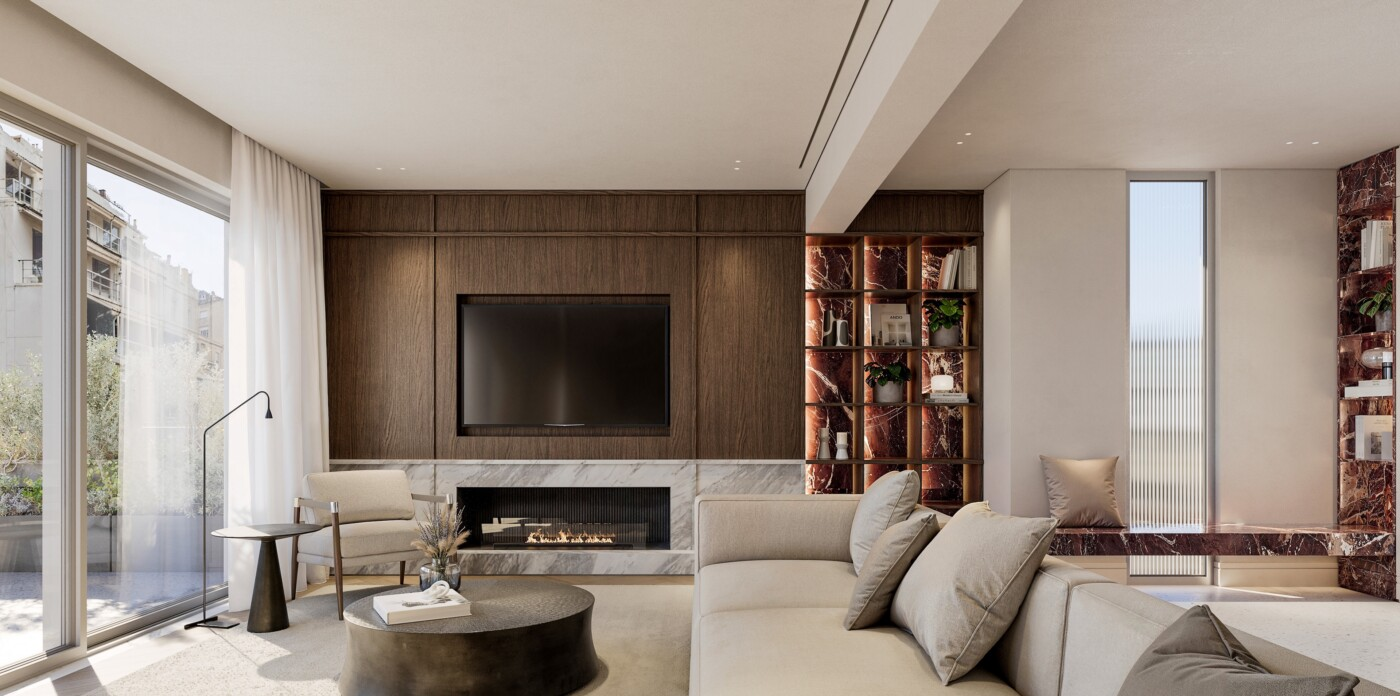 Luxury 4th-floor whole-floor apartment near Kolonaki Square