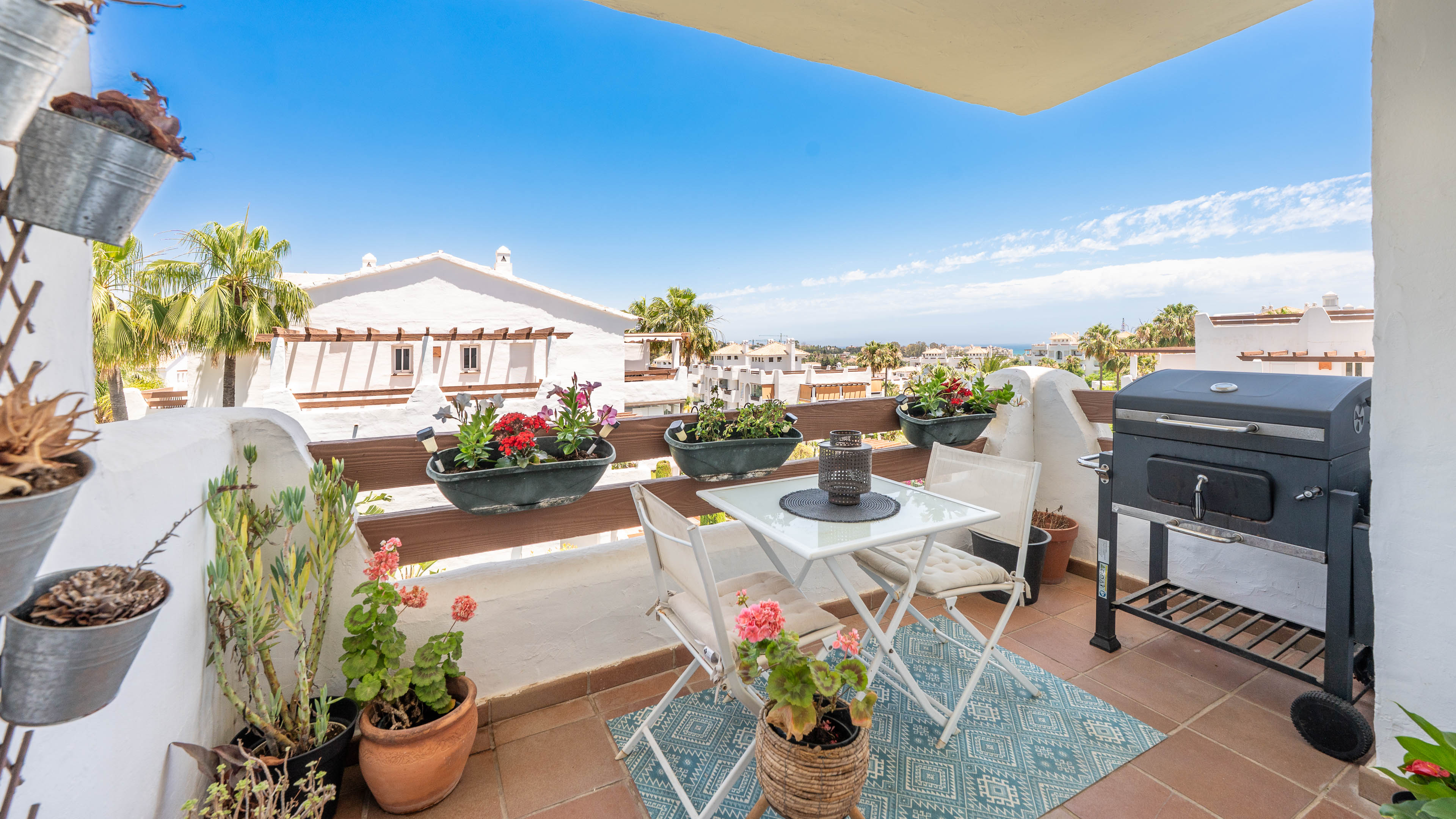 3-Zimmer-Wohnung mit drei Terrassen mit Meerblick