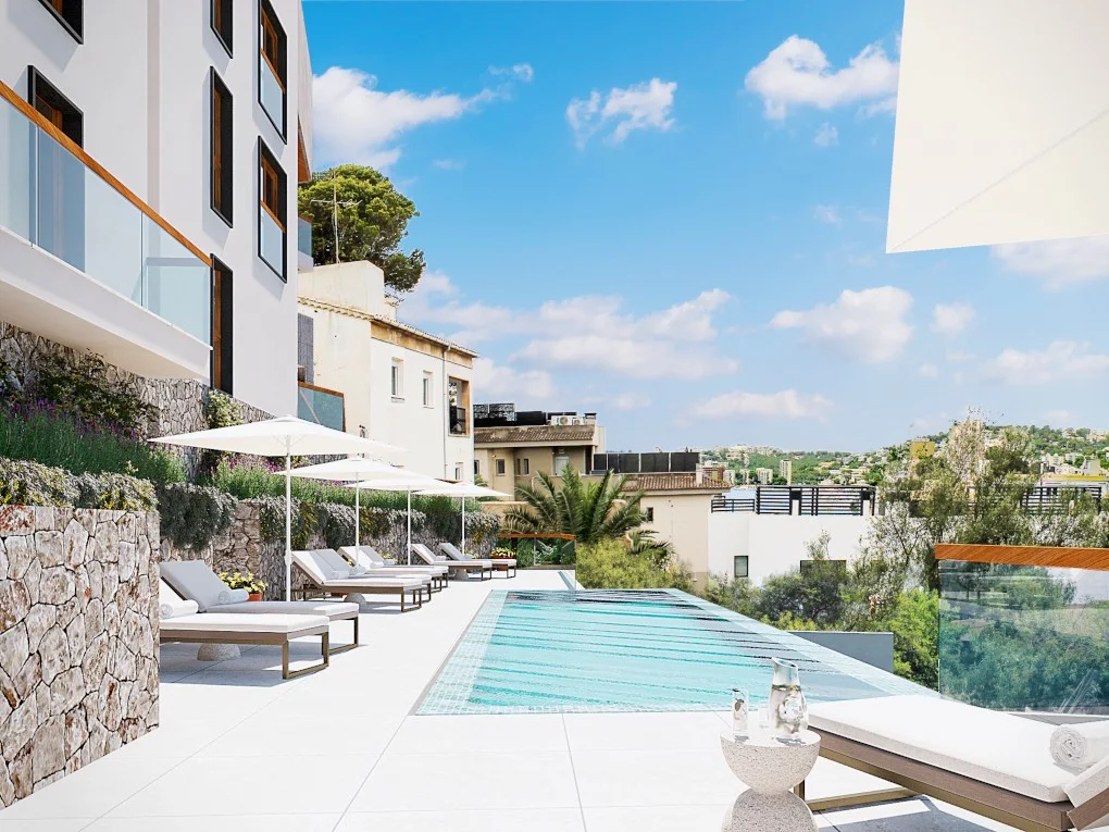 Can Estadé: Urban new build apartment with beach vibes