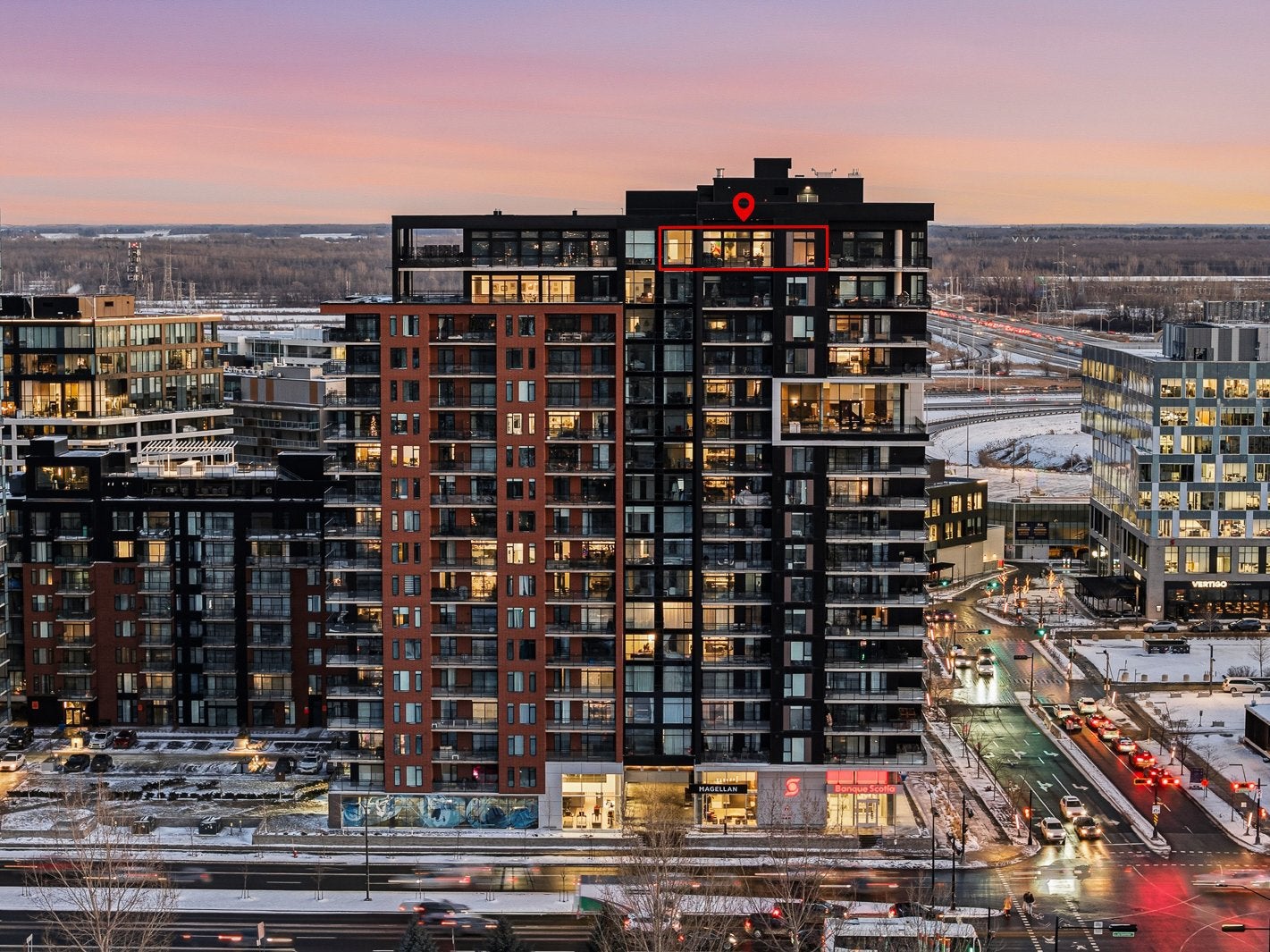 Penthouse embodies contemporary elegance and upscale living