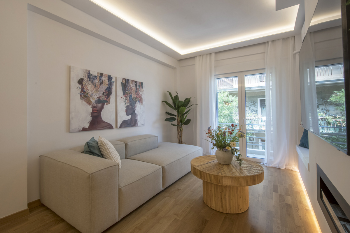 Renovated 2-bedroom apartment in Exarcheia
