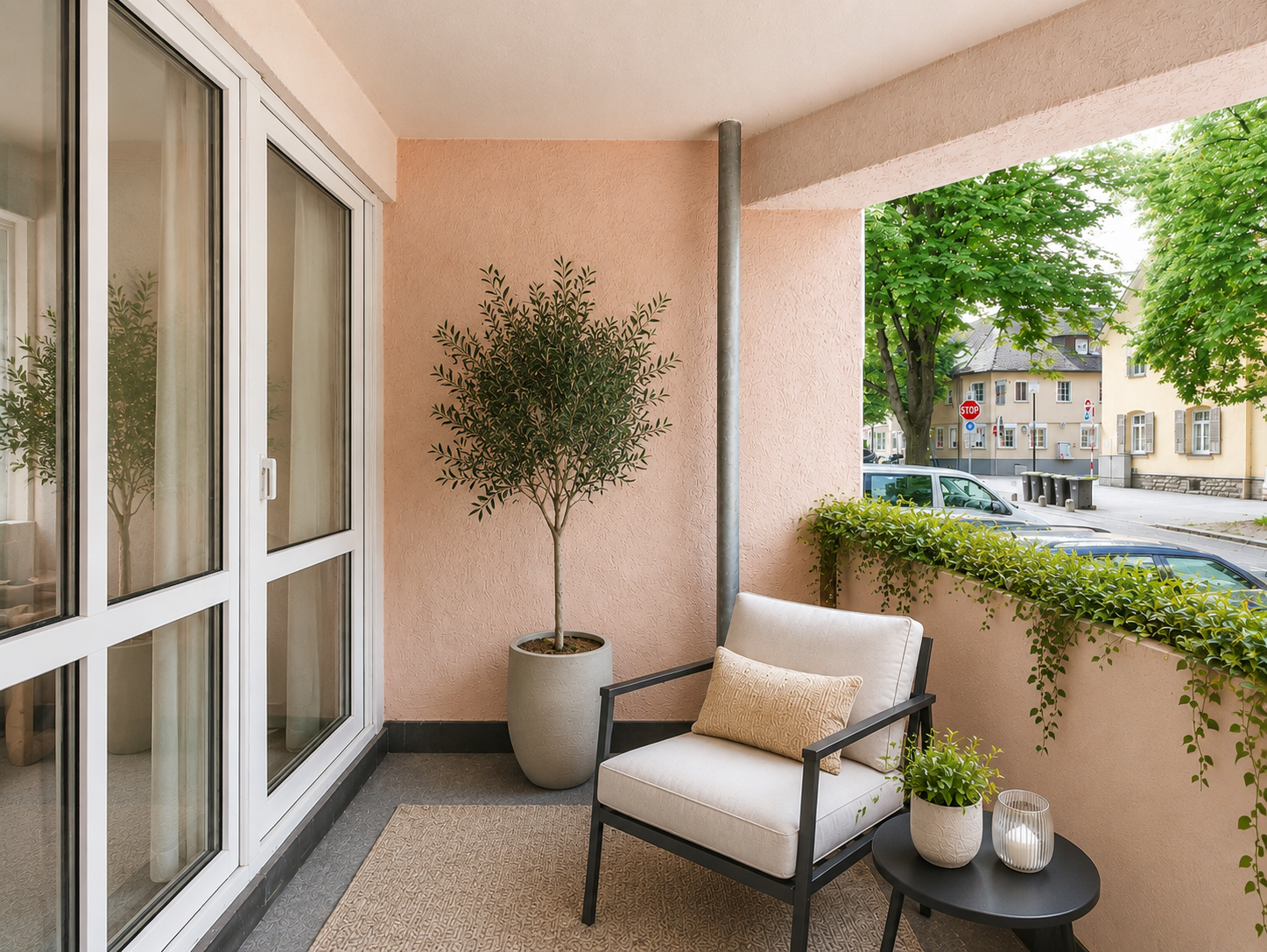 Charmante Wohnung mit grünem Innenhof in Toplage [AI-modified]