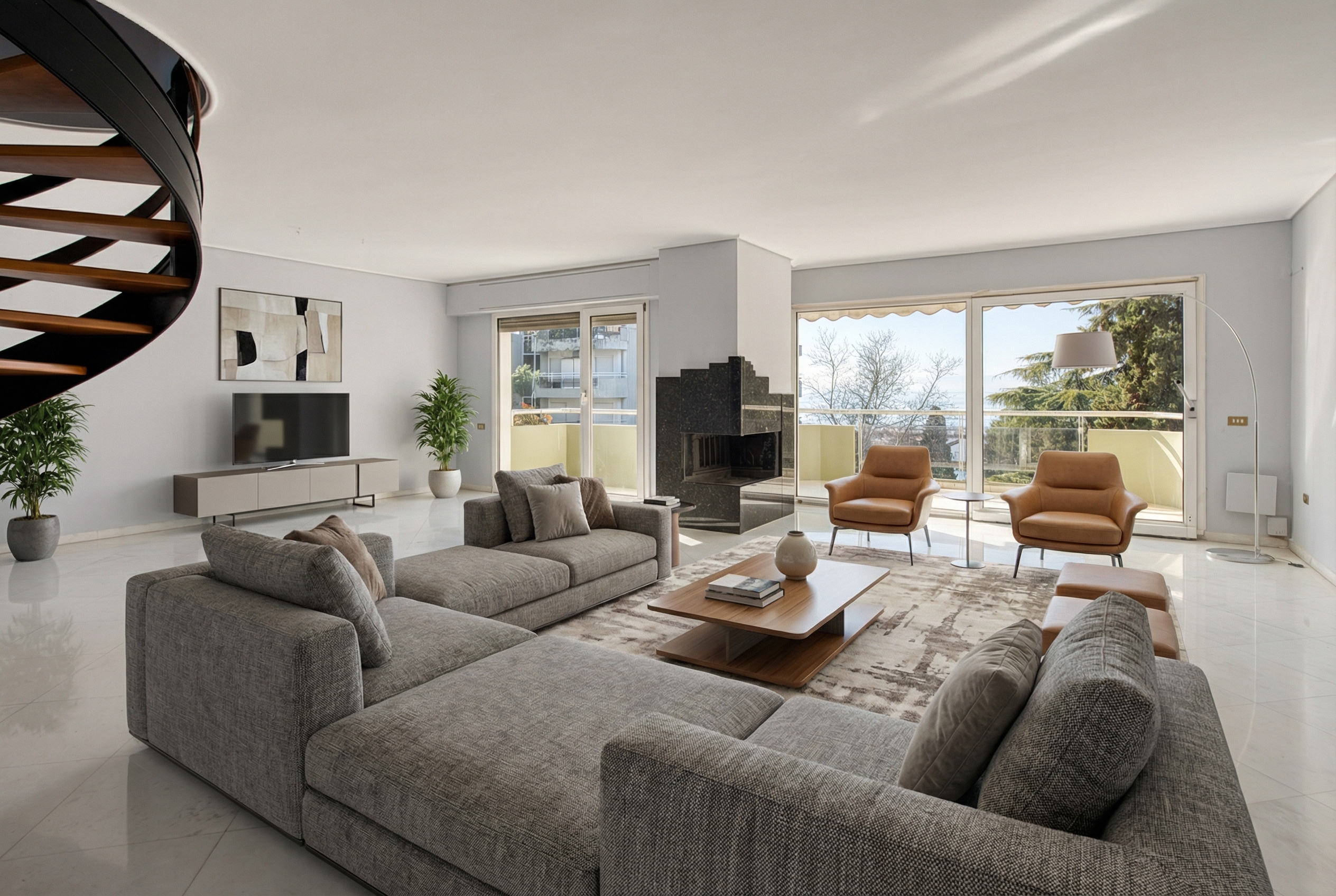 Luxury duplex with garden and sea views in Kalamaria