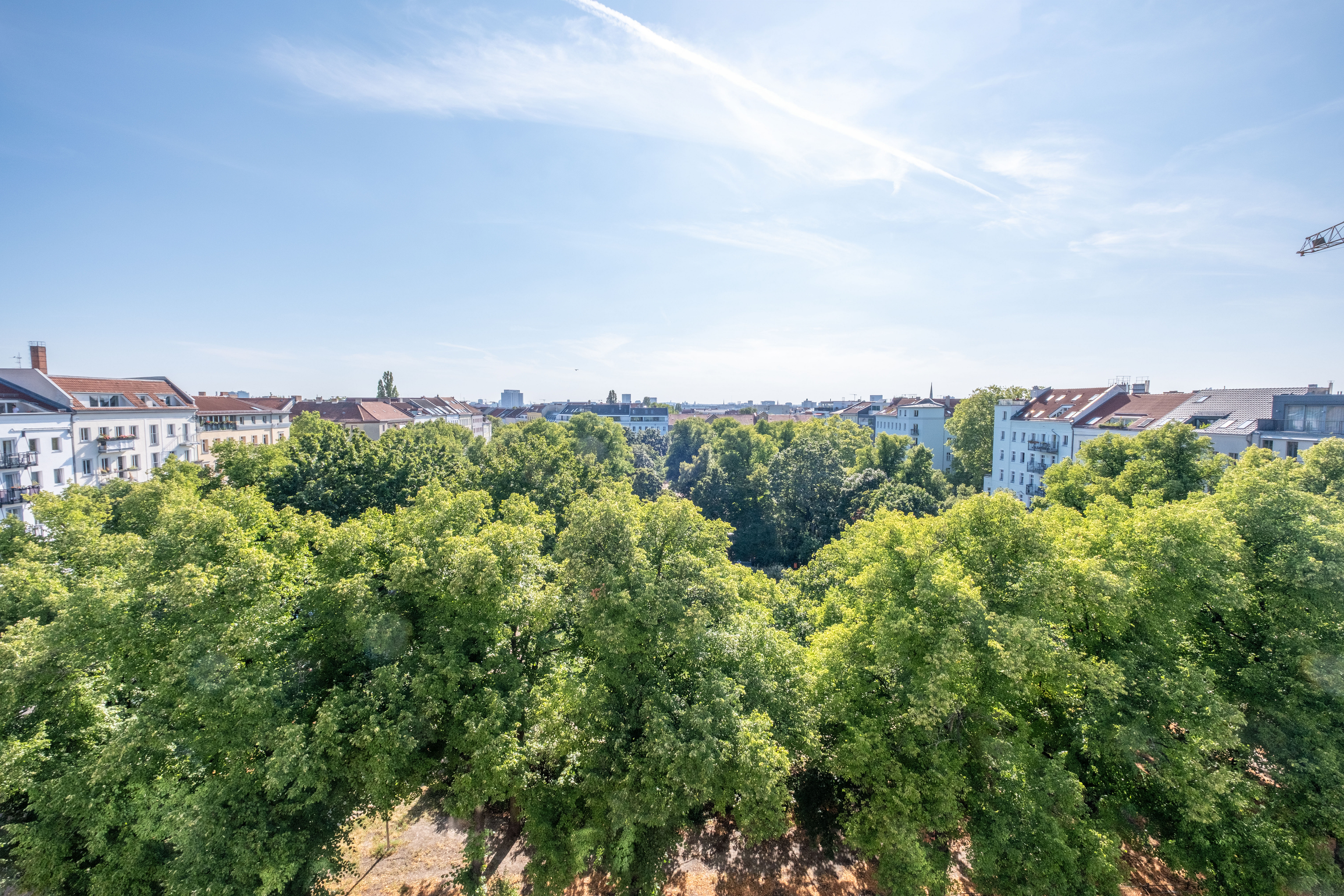 Penthouse apartment with panoramic views over Arkonaplatz to Teufelsberg