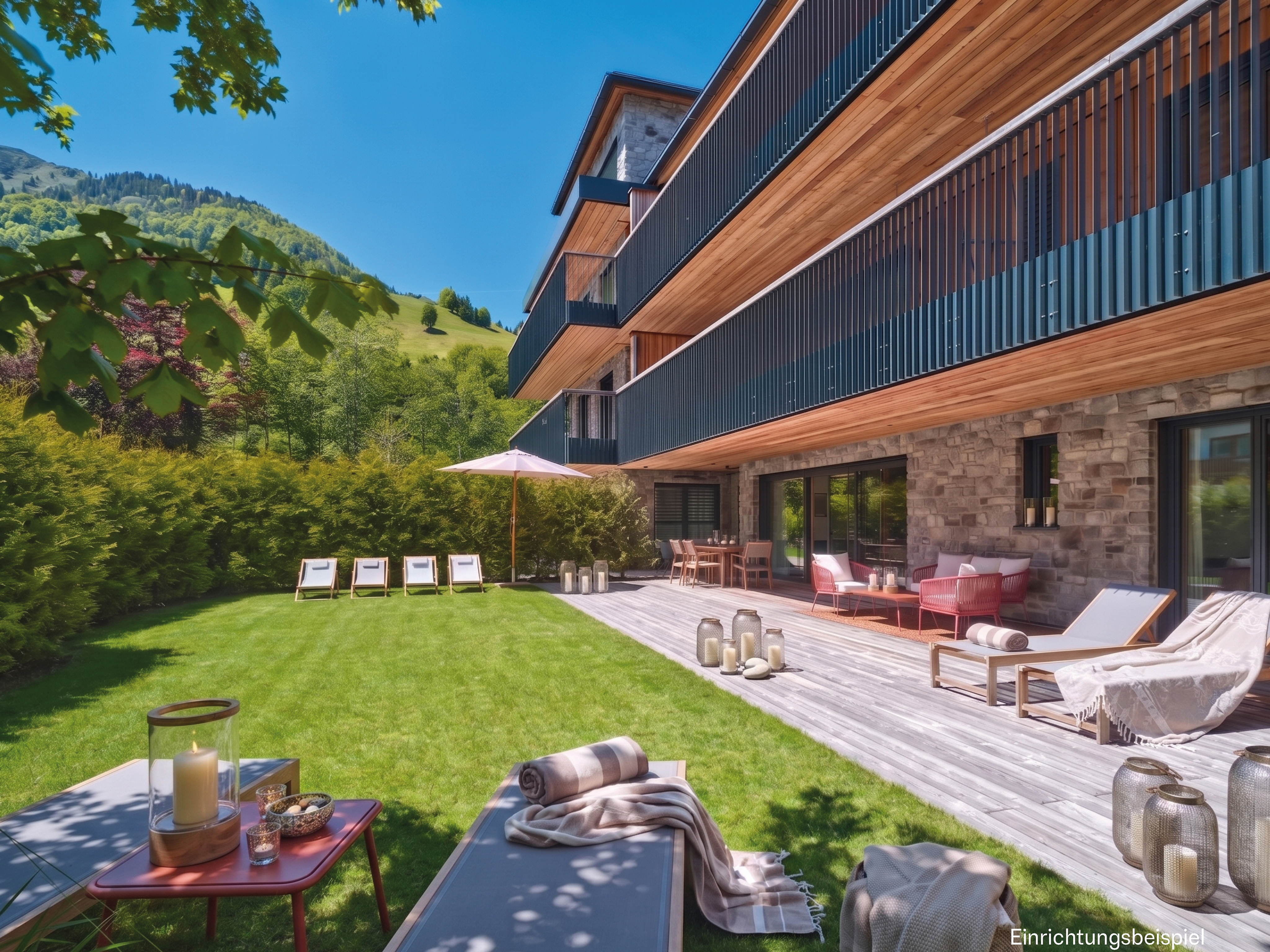Exclusive garden apartment in a quiet, sunny location