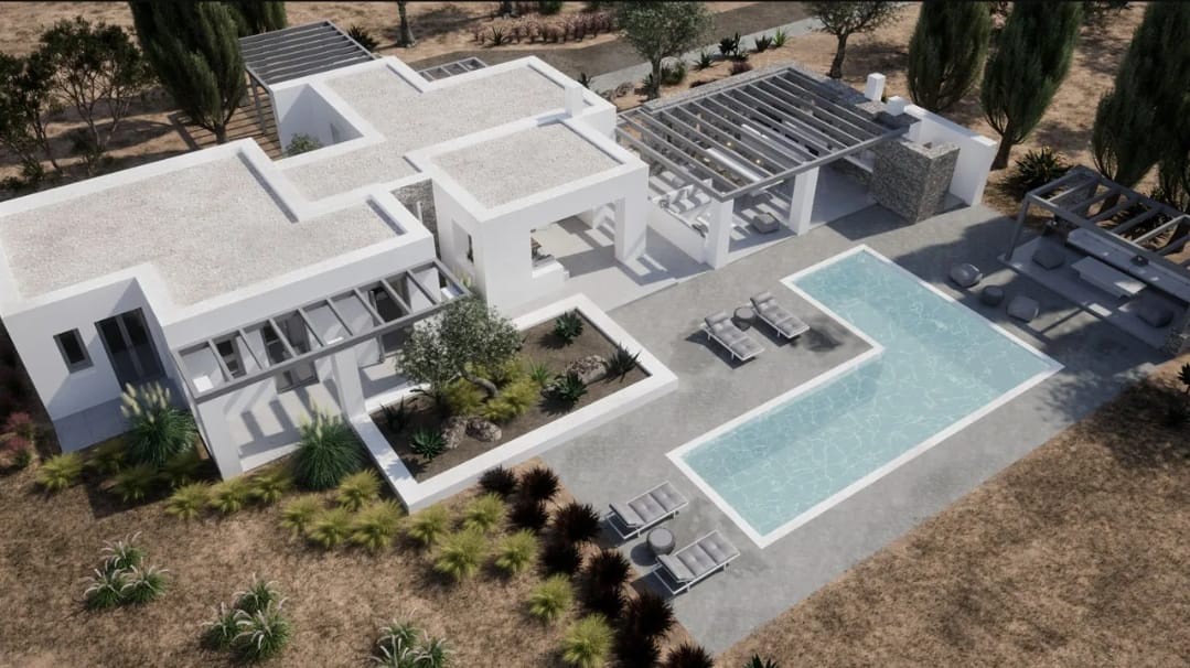 3-bedroom villa with pool in Santa Maria, Paros