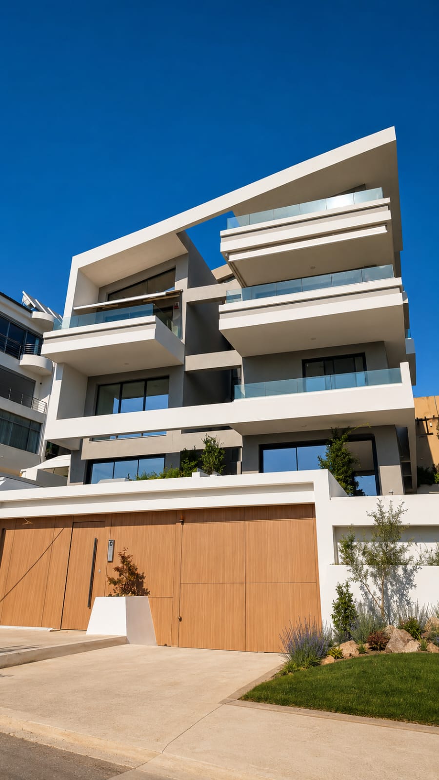 Newly built luxury maisonette (192 sq.m.) with private garden & pool in Voula