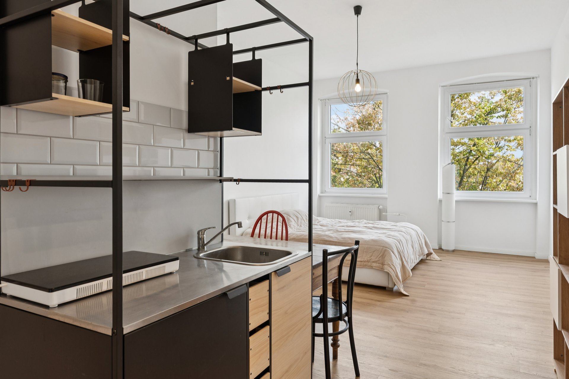 Renovated studio with far views in Wrangelkiez
