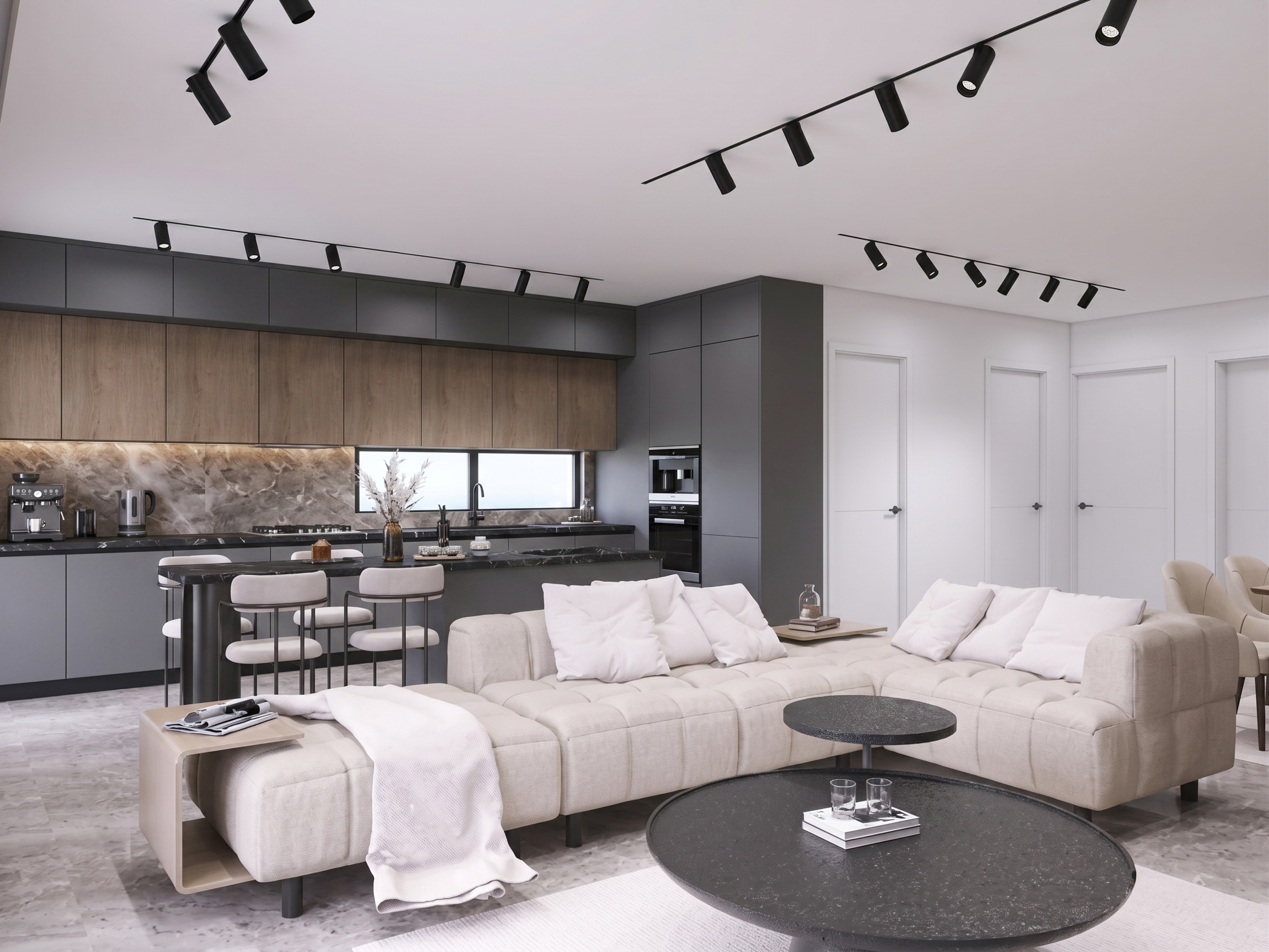 Modern 4th-floor apartment with partial sea view in Glyfada