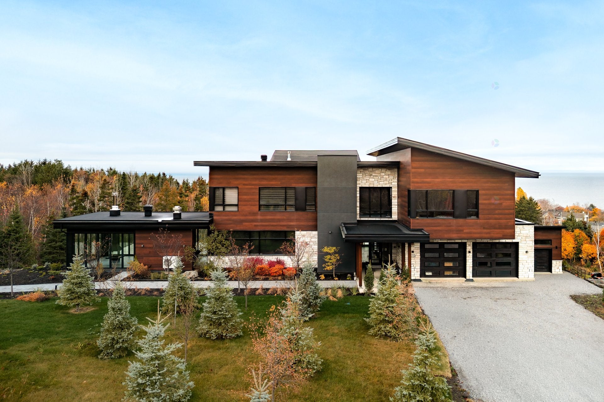 Uniquely designed estate offering panoramic views