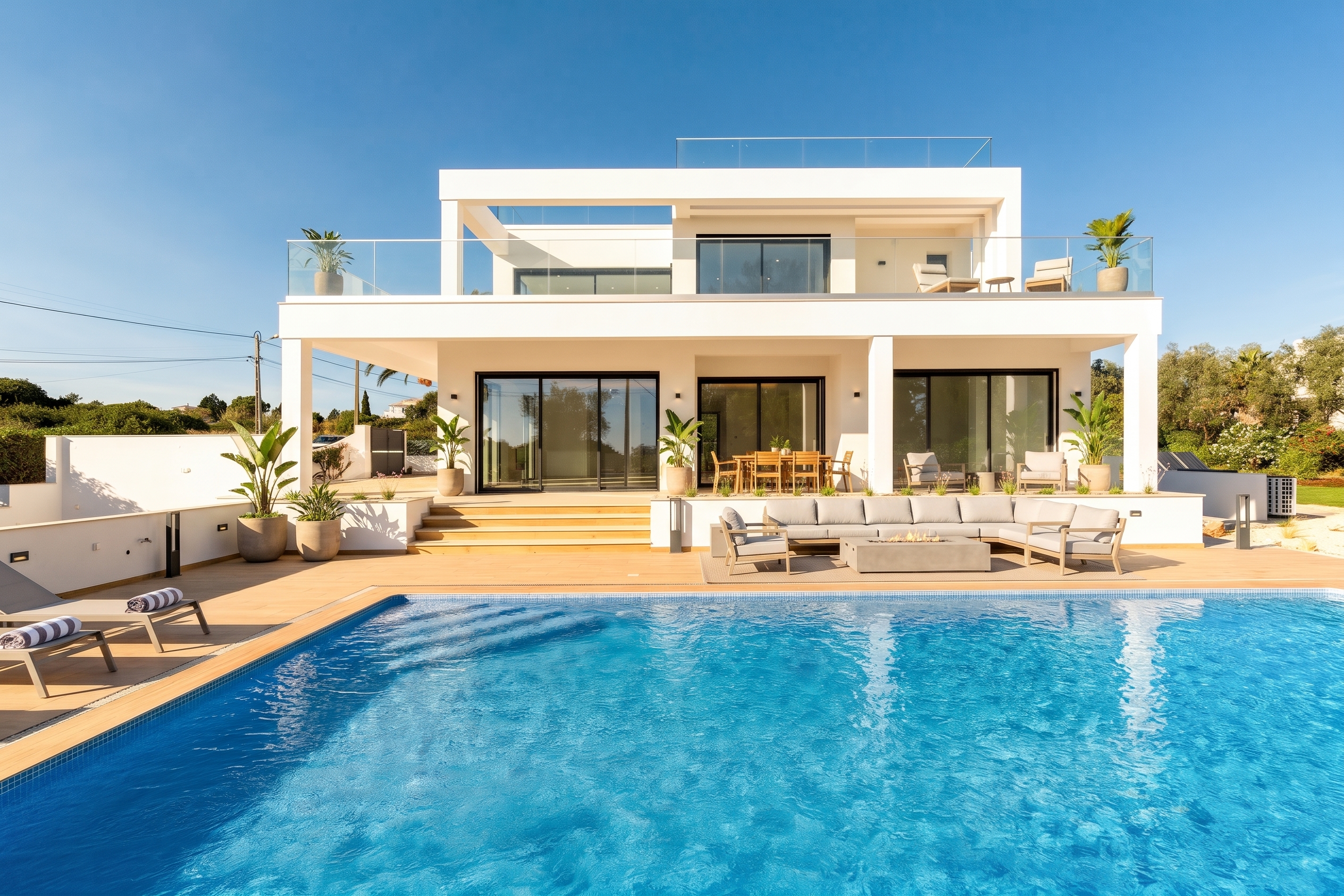 Luxury 4-bedroom villa with sea views in Carvoeiro [AI-modified]