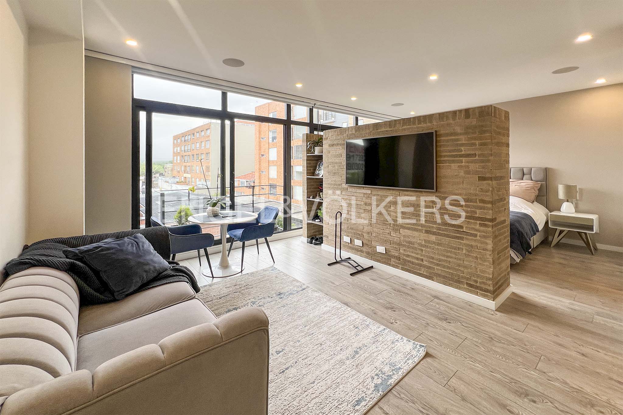 Moderno apartamento con balcones para venta en Santa Bárbara