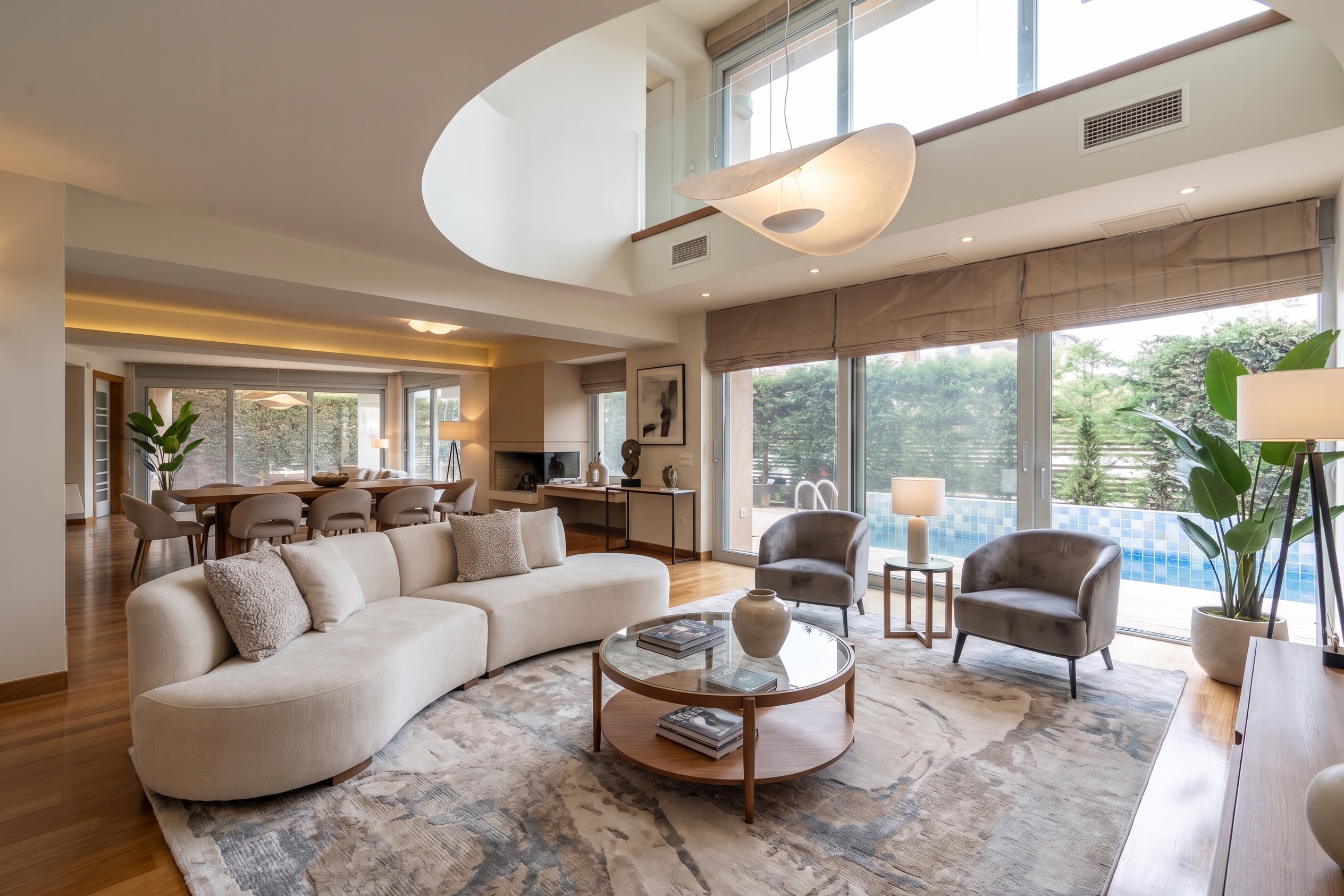 Luxurious Maisonette with garden and  pool in Papagos