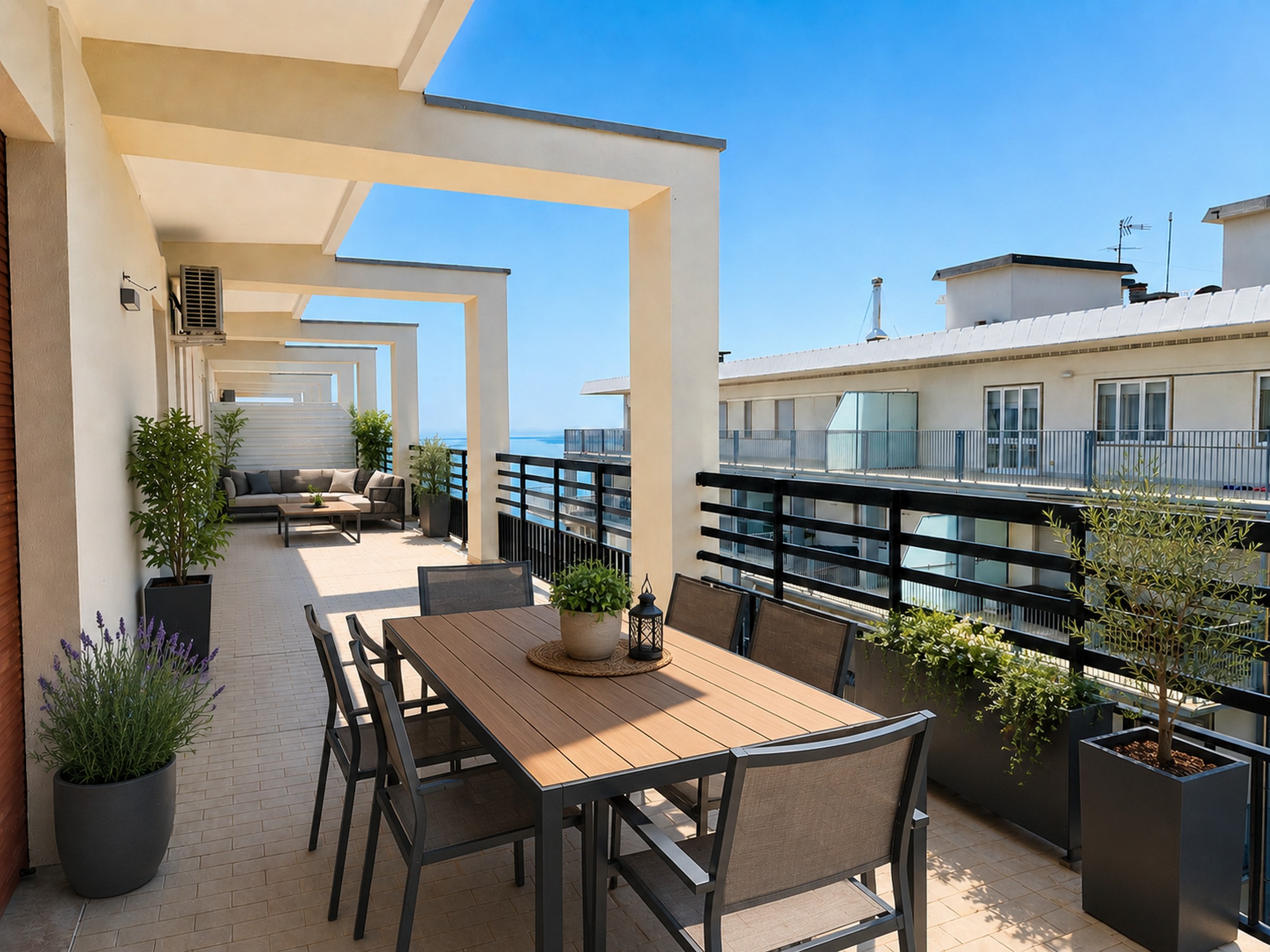 Attico di pregio con vista mare e spiaggia privata