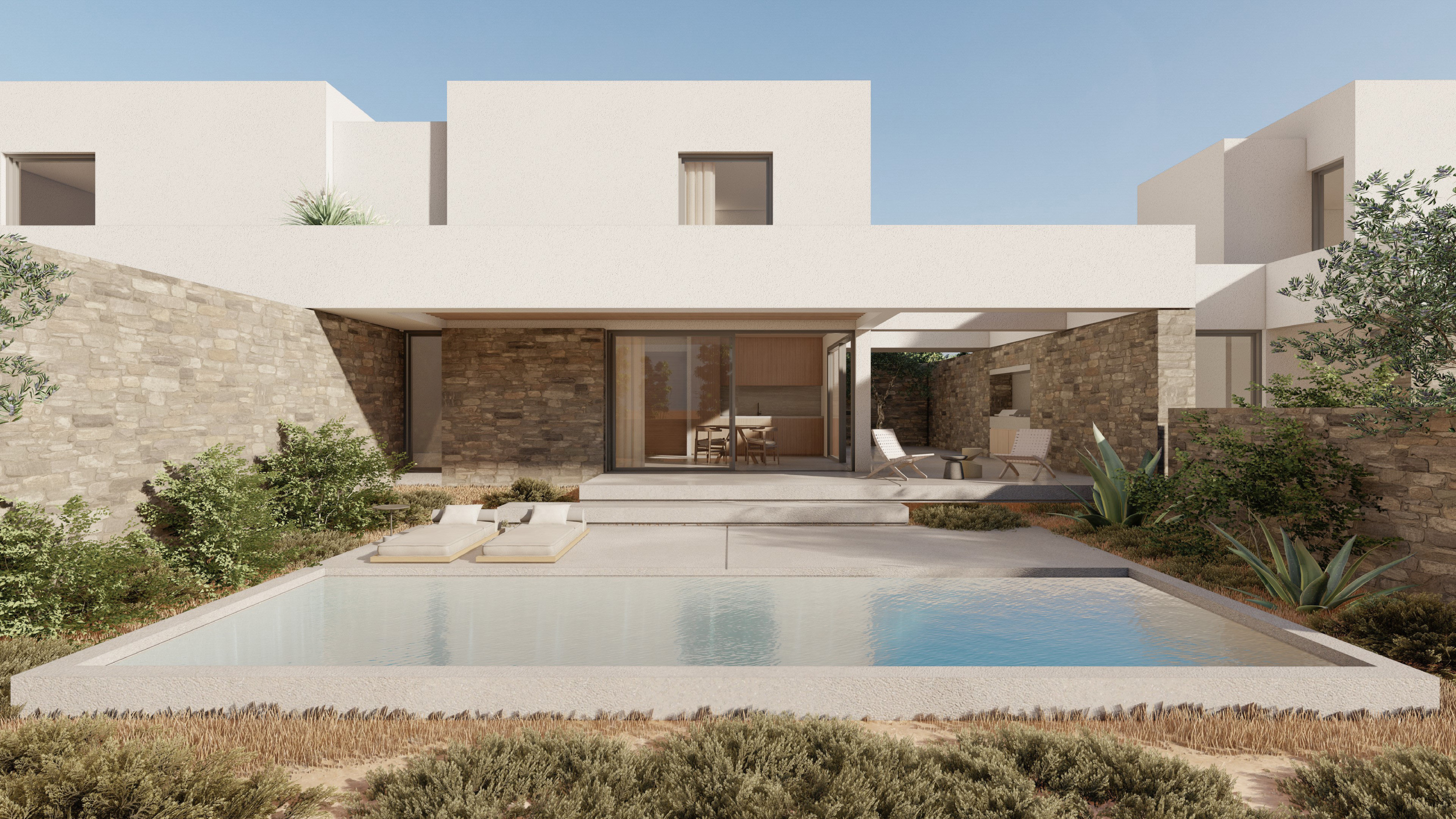 Luxury Villa with Sunset View Near the Beach in Plaka, Naxos