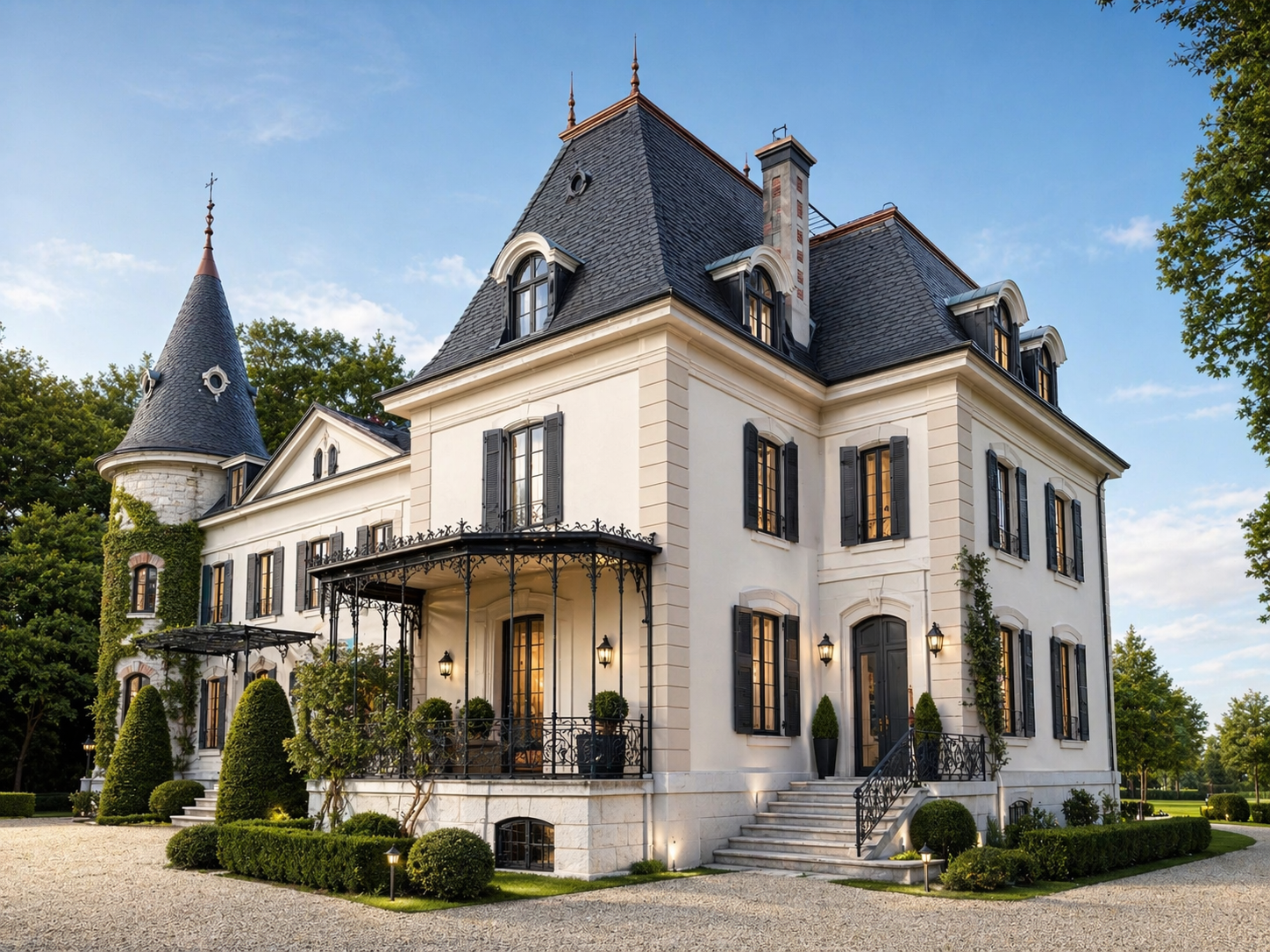 Château historique avec autorisation en force