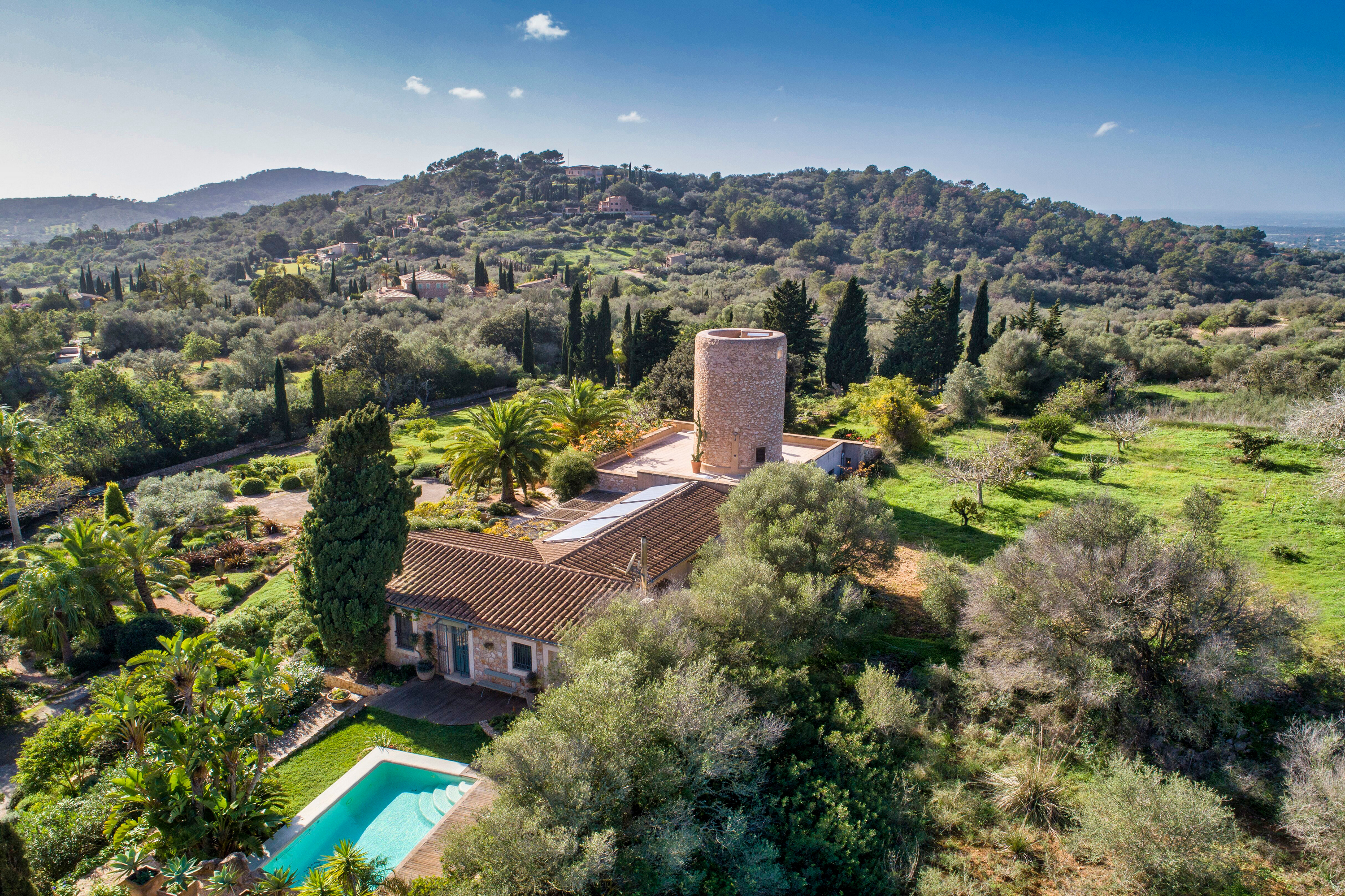 Einzigartige Finca mit historischem Mühlturm und  Meerblick