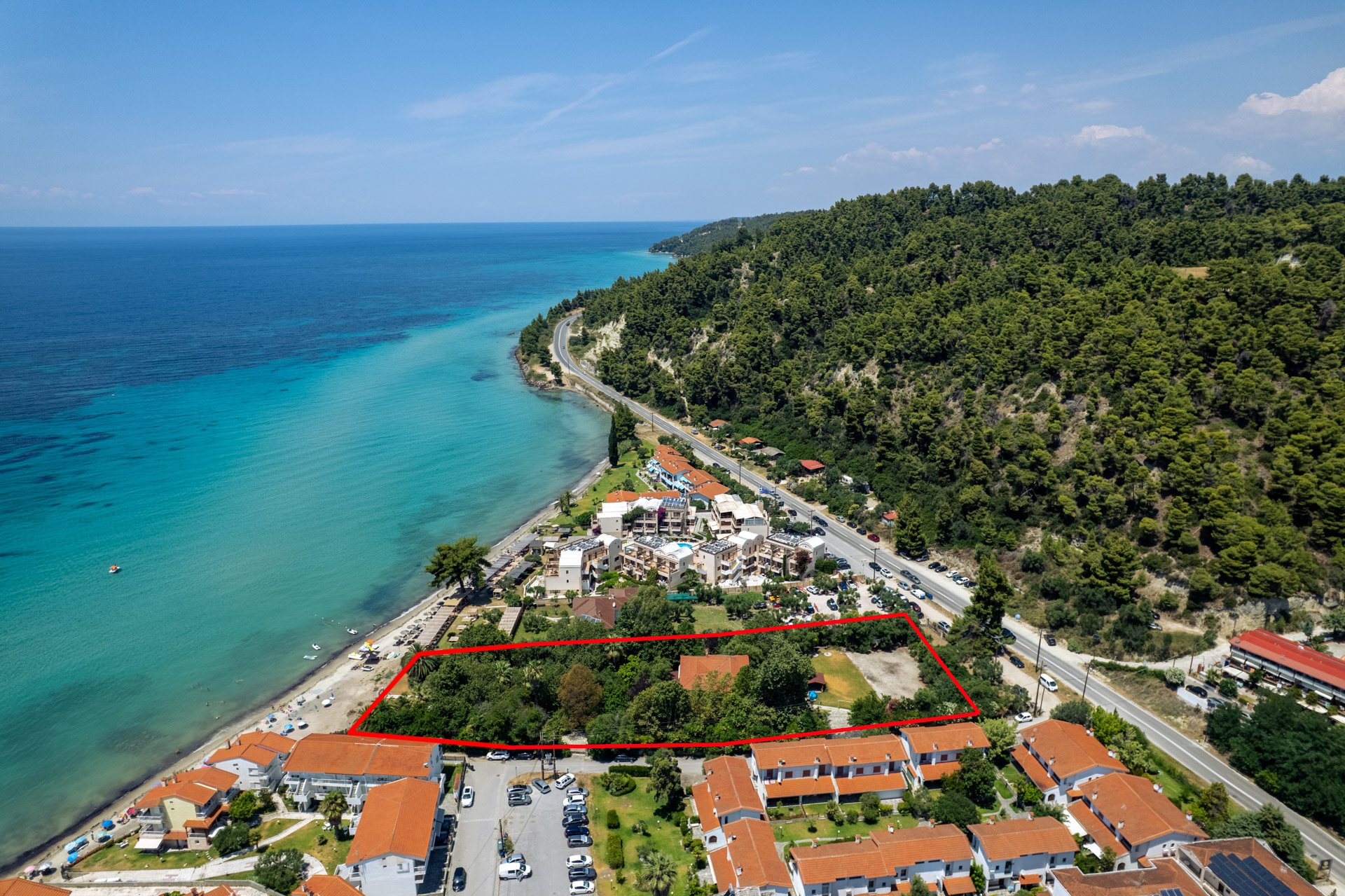 Beachfront investment property in Skala Fourkas