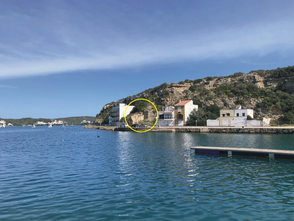 Parcela en primera línea del Fonduco en el puerto de Mahón, Menorca