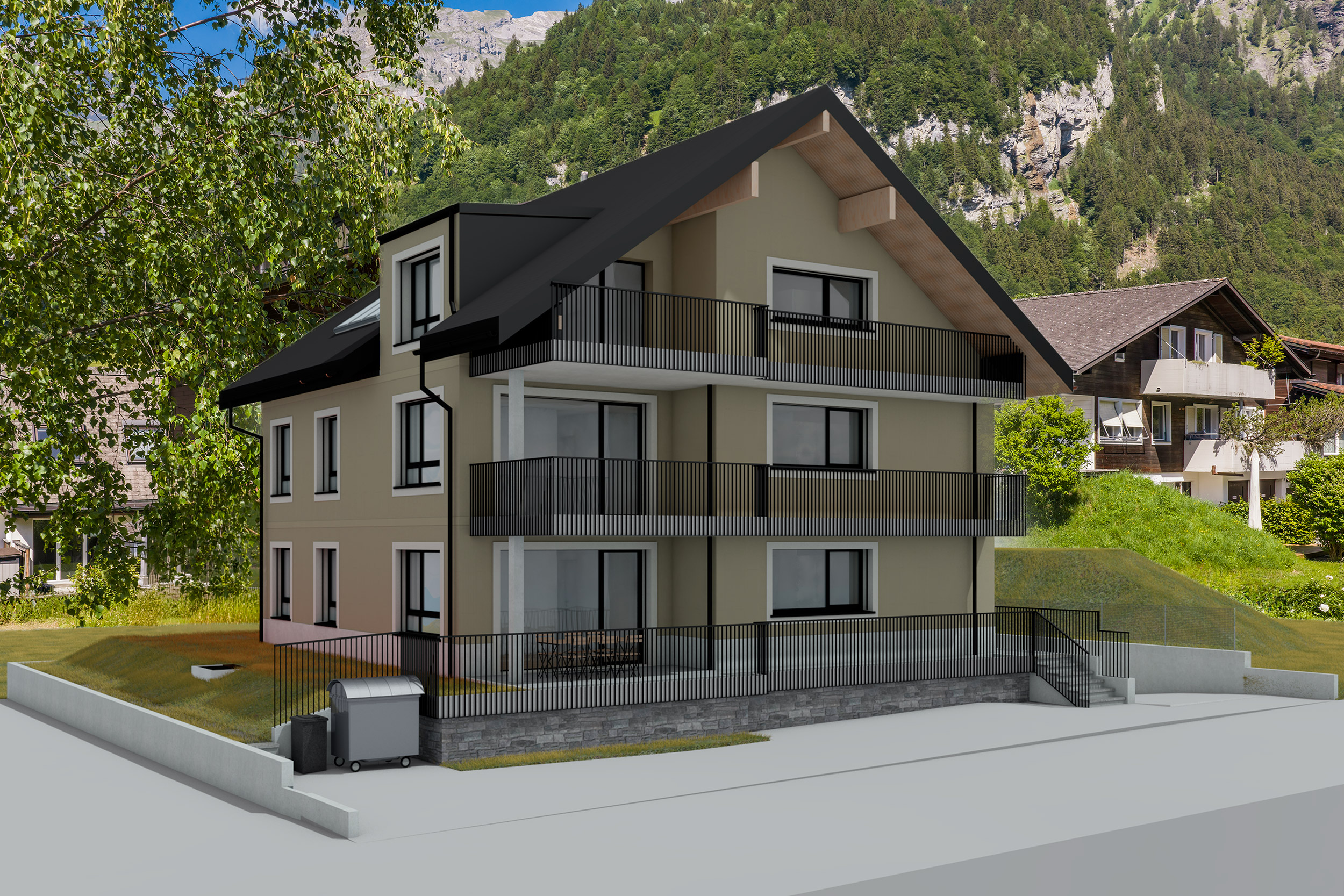 Neubau-Ferienwohnungen am Fuss des Titlis