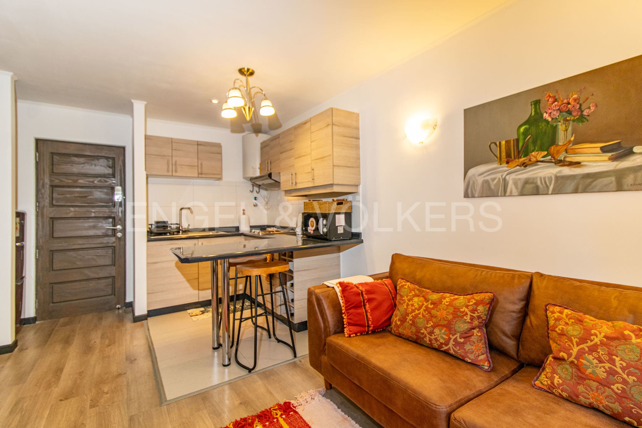 Departamento con acceso directo al jardín.