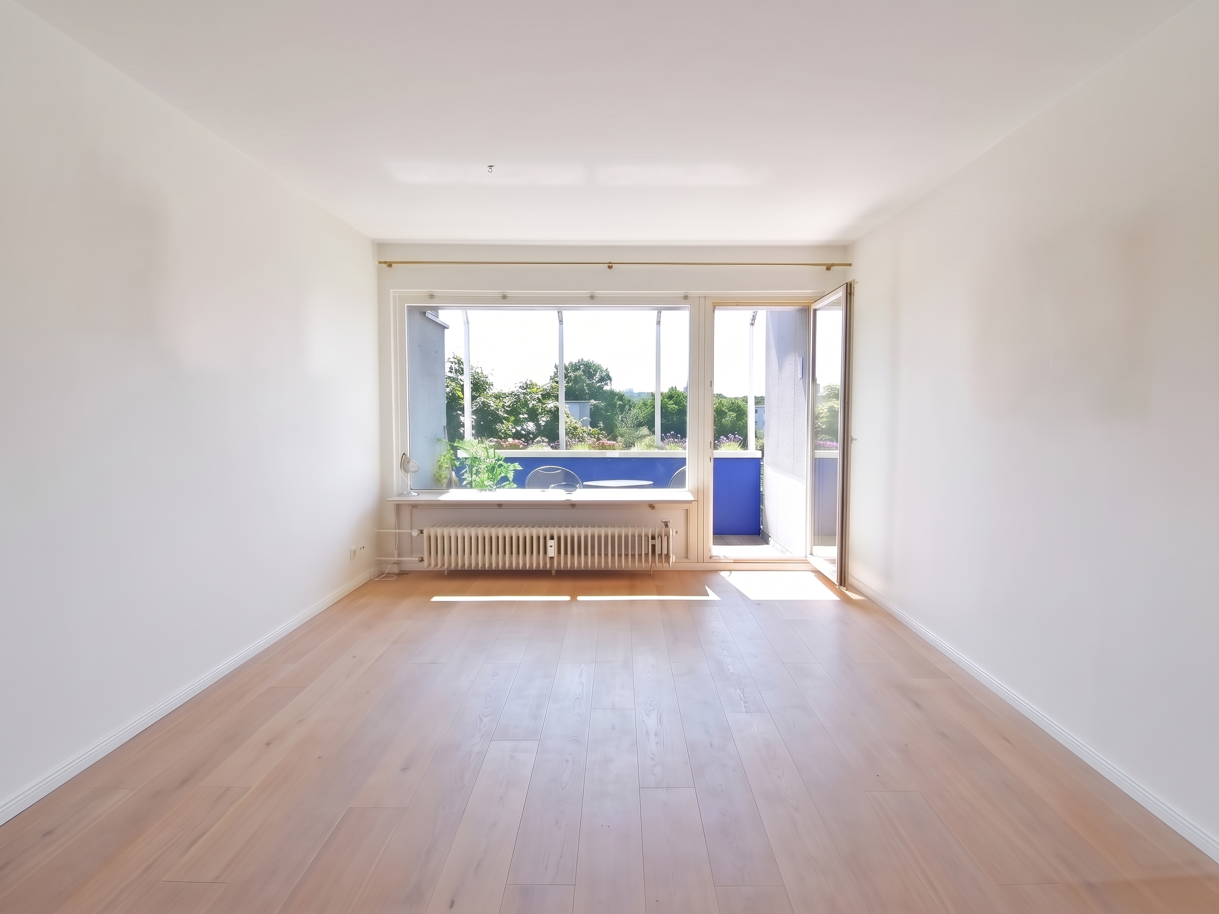Stilvolle 2,5-Zimmer-Endetagenwohnung mit zwei Balkonen und Stellplatz [AI-modified]