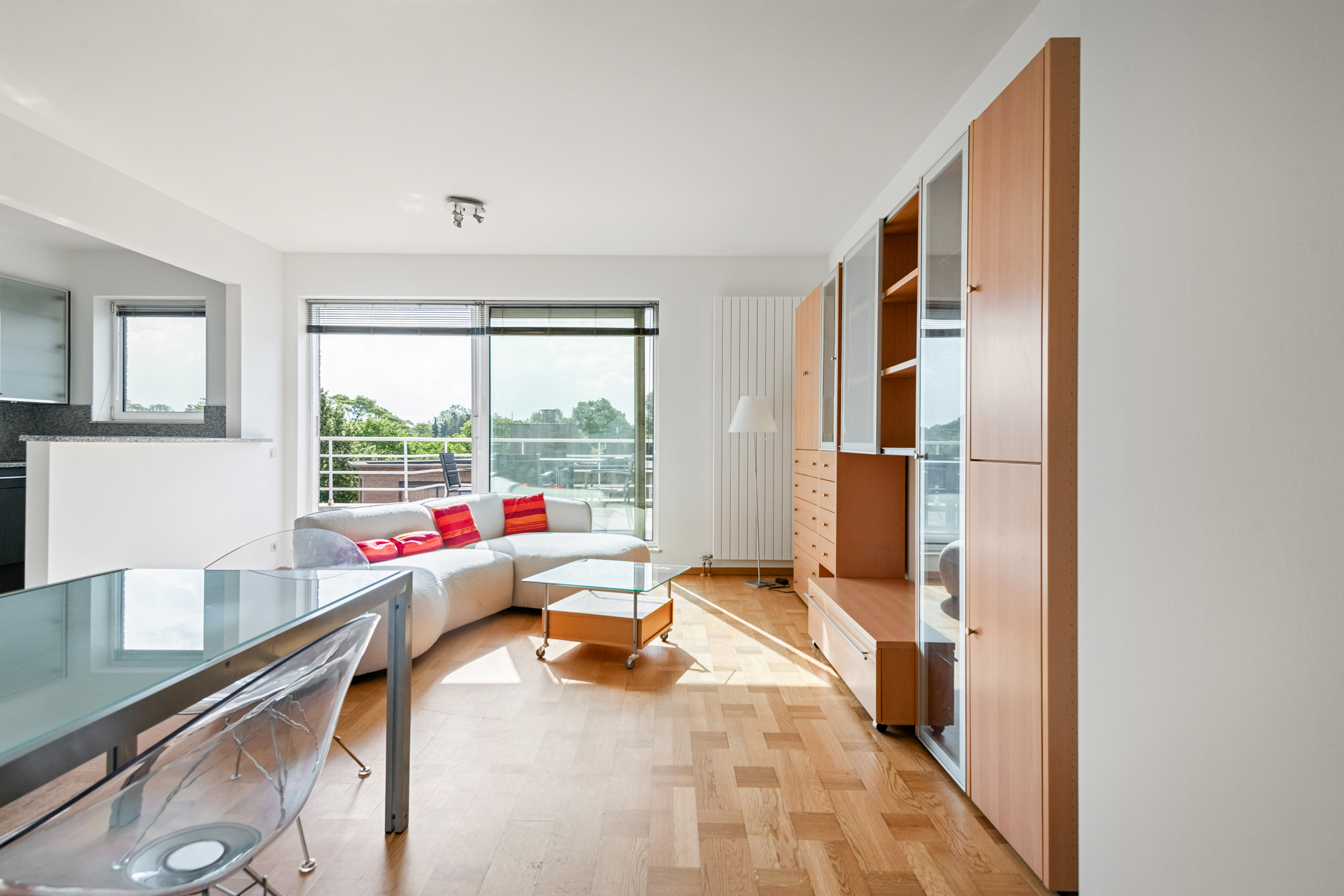 Penthouse met 50m2 terras pal in het centrum.