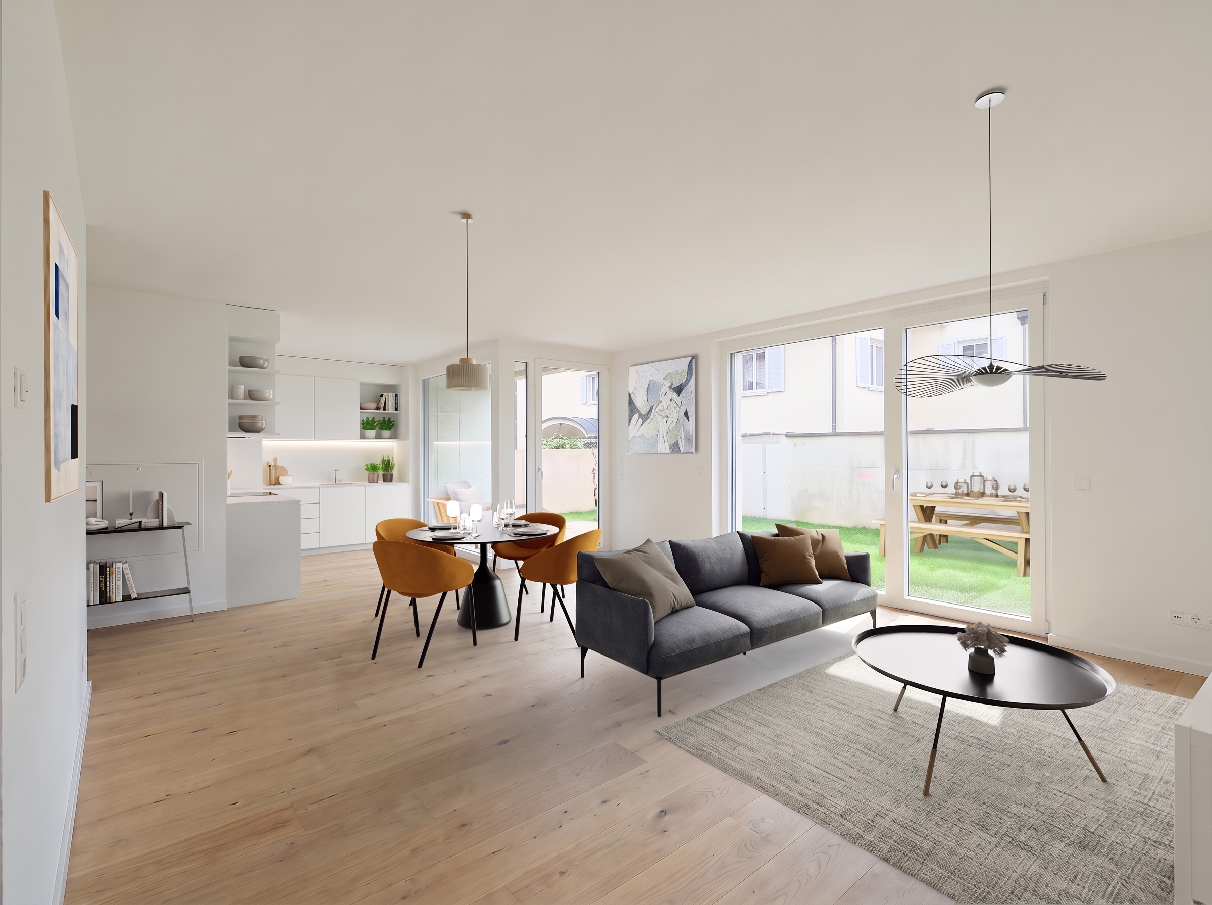 Gehobener Erstbezug – barrierefreie 3-Zimmer-Wohnung mit Südterrasse & Loggia