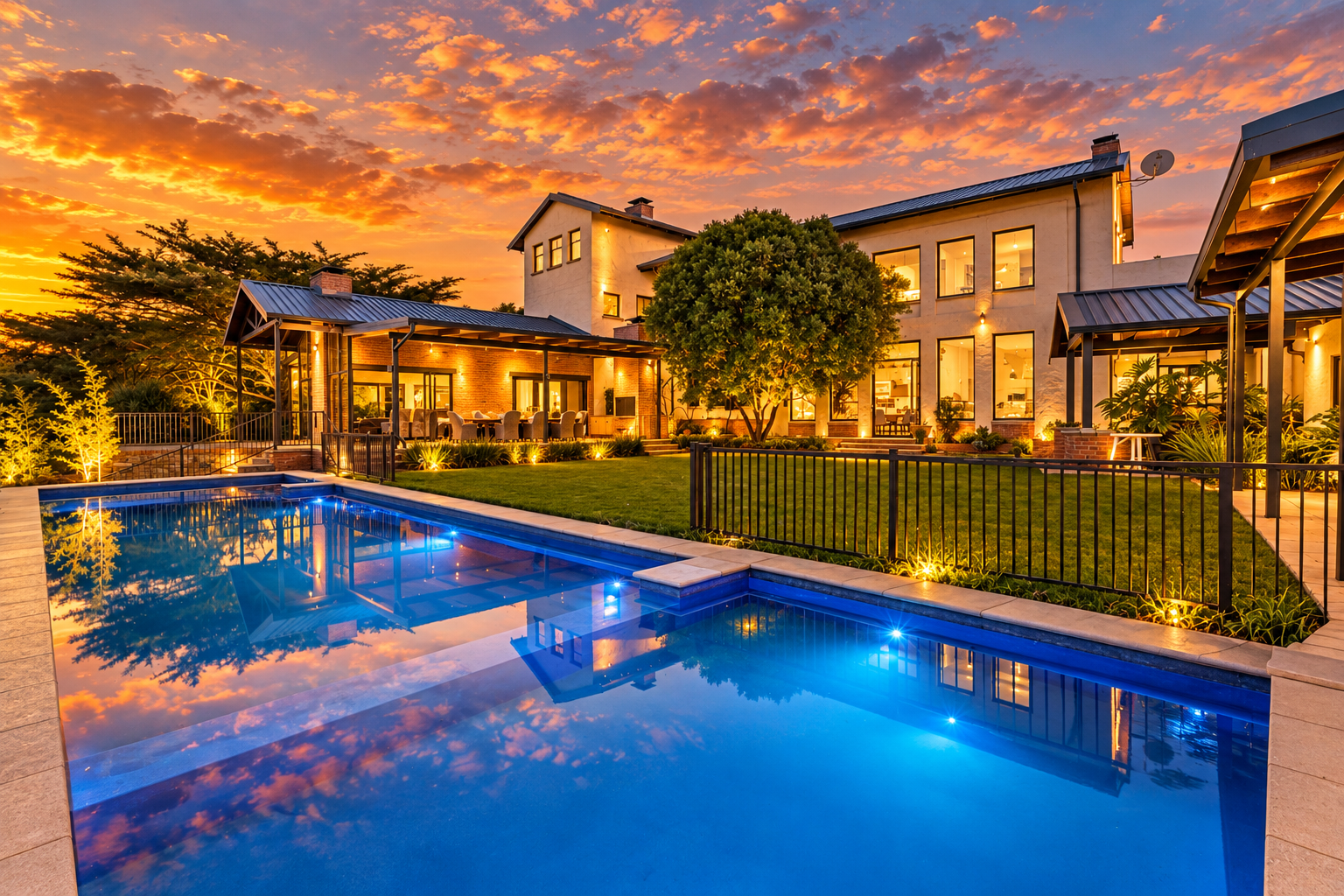 Exceptional Luxury Eight Bedroom Home For Sale in Waterfall Equestrian Estate