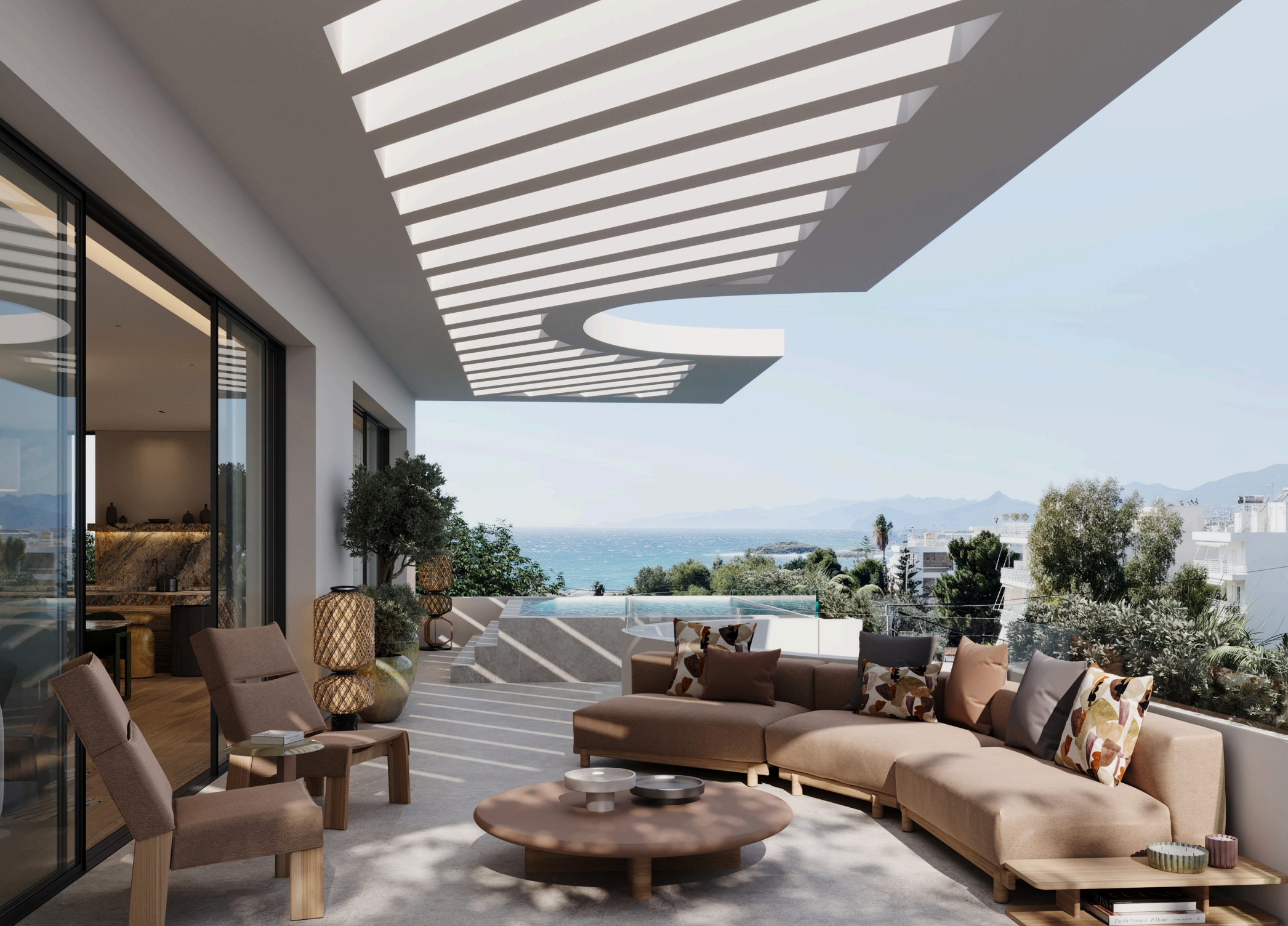 Unique penthouse near the sea in Voula