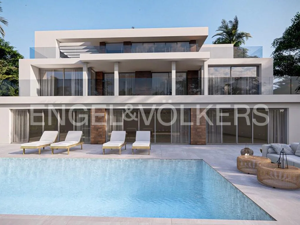 New build villa with breathtaking sea views