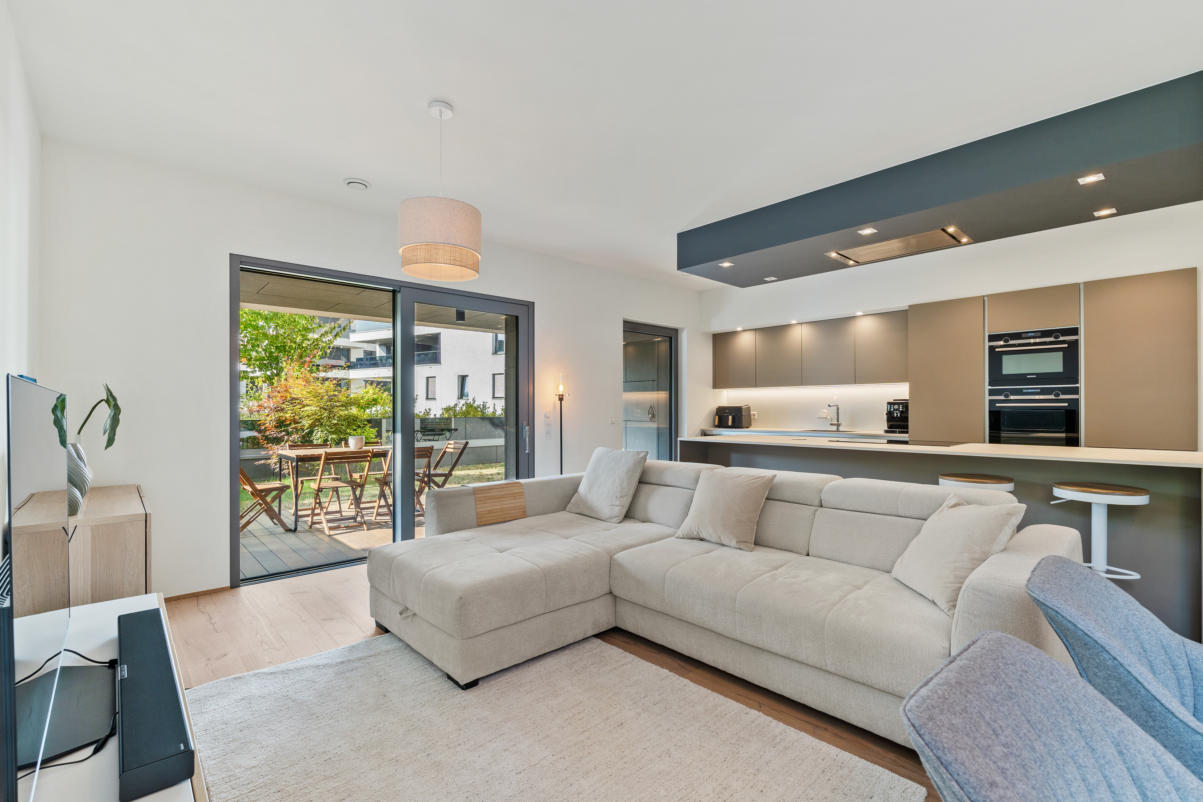 Beautiful 2-bedroom apartment with terrace and garden in the “Jardins de Luxembourg” in Merl