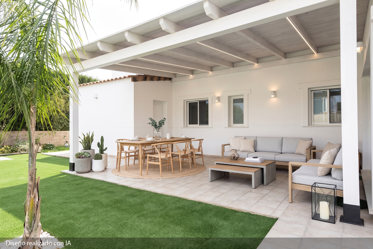 Elegante Vivienda en una planta con piscina y placas solares en Torre en Conill, Bétera
