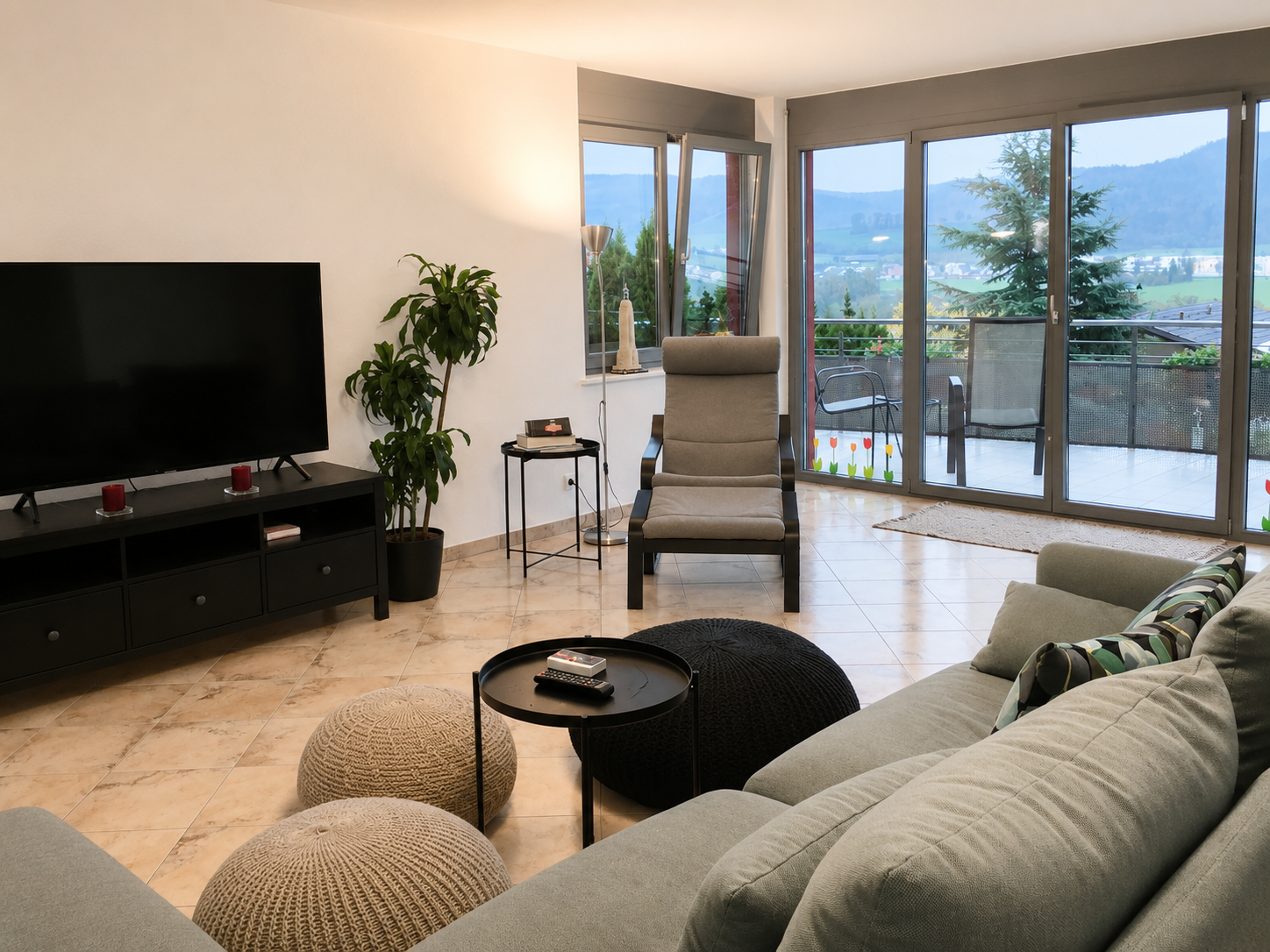 Energieeffizienz A+ Etagenwohnung mit Raum und Panoramabalkon