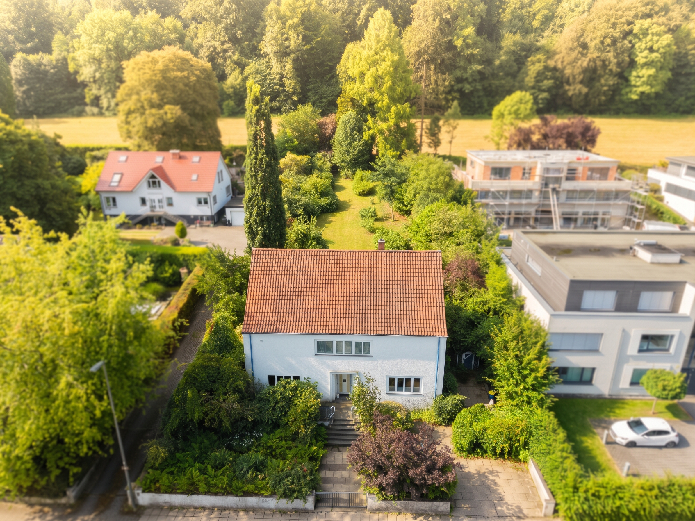 Beste Westlage:  Altbau-Villa mit exklusivem Baugrundstück