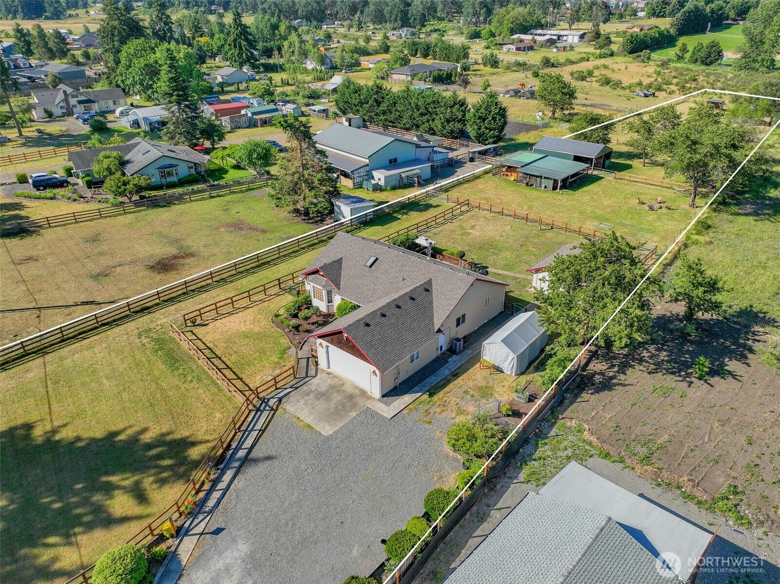 Custom rambler on 1.4 acres