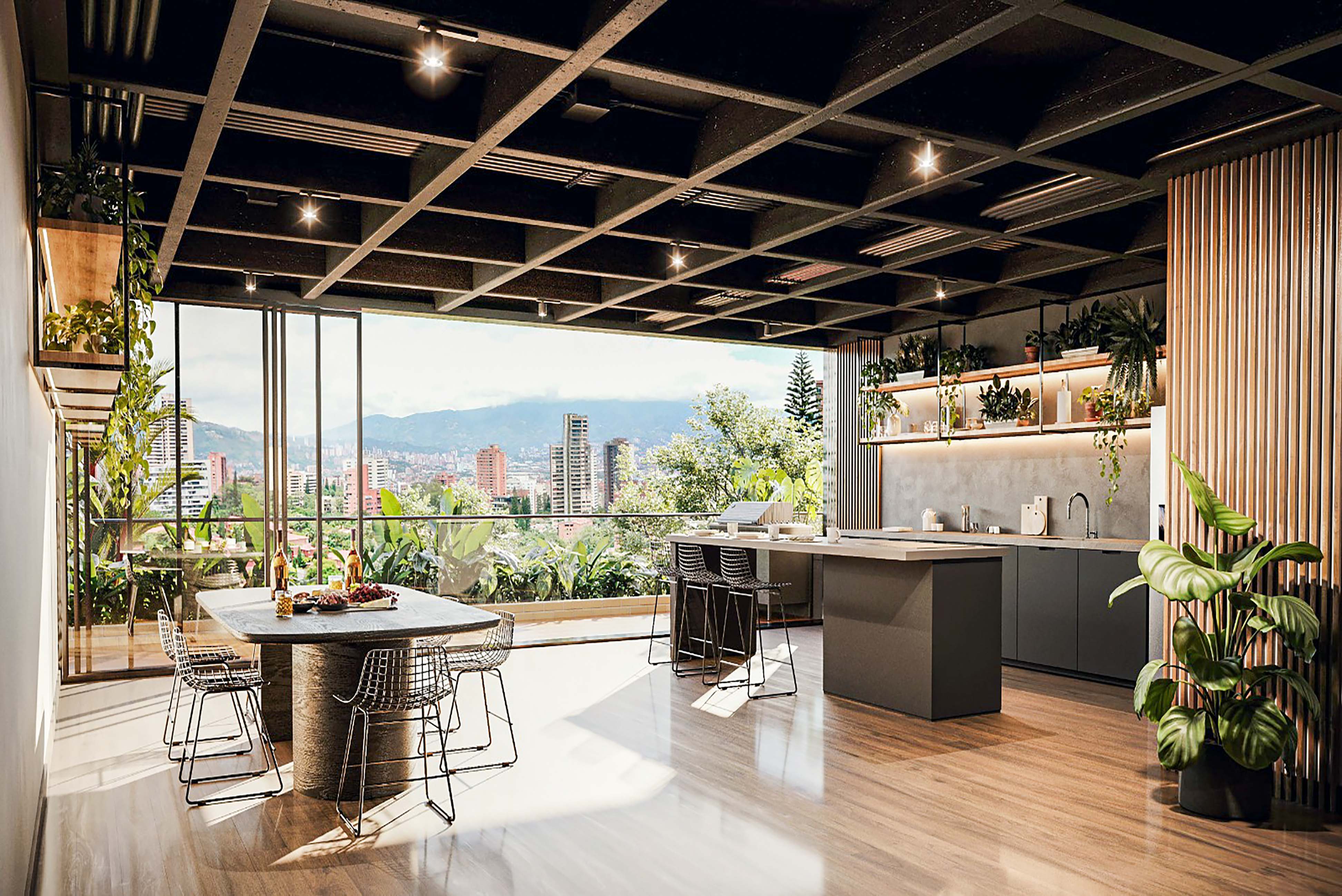 Penthouse con balcón en proyecto | Clubhouse en Los Balsos, El Poblado