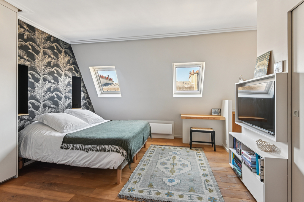 Paris IV - Elegantes, renoviertes Studio | Oberste Etage mit Aufzug